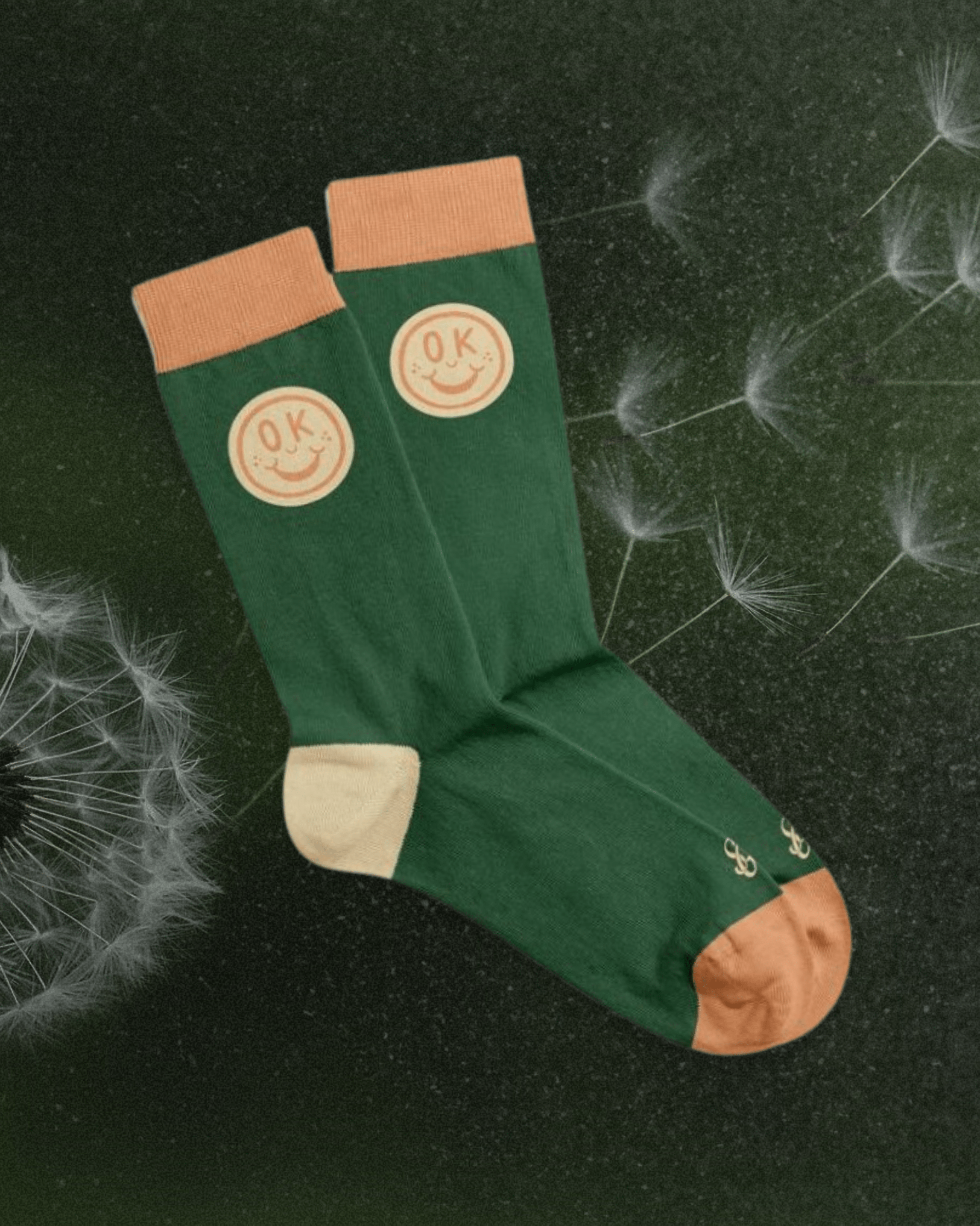 A - OK Smiley Socks - Intrigue Ink Visit Bozeman, Unique Shopping Boutique in Montana, Work from Home Clothes for Women