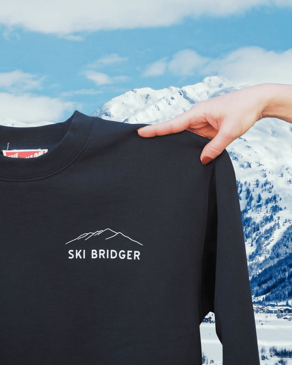 "Ski Bridger" Crop Pullover - Intrigue Ink Visit Bozeman, Unique Shopping Boutique in Montana, Work from Home Clothes for Women