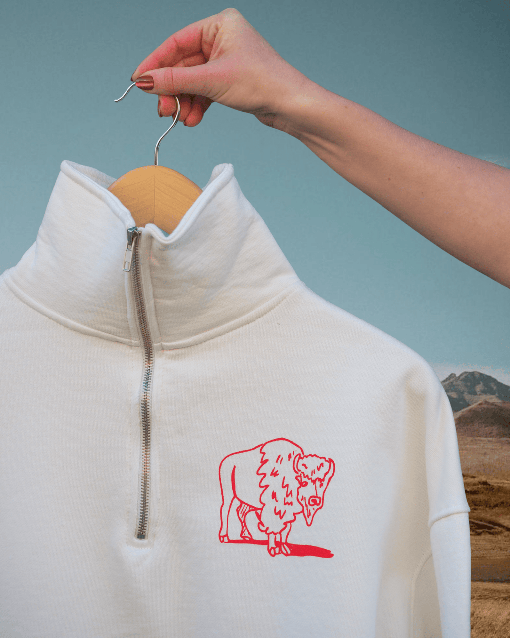 "Traffic Jam" Quarter Zip - Intrigue Ink Visit Bozeman, Unique Shopping Boutique in Montana, Work from Home Clothes for Women