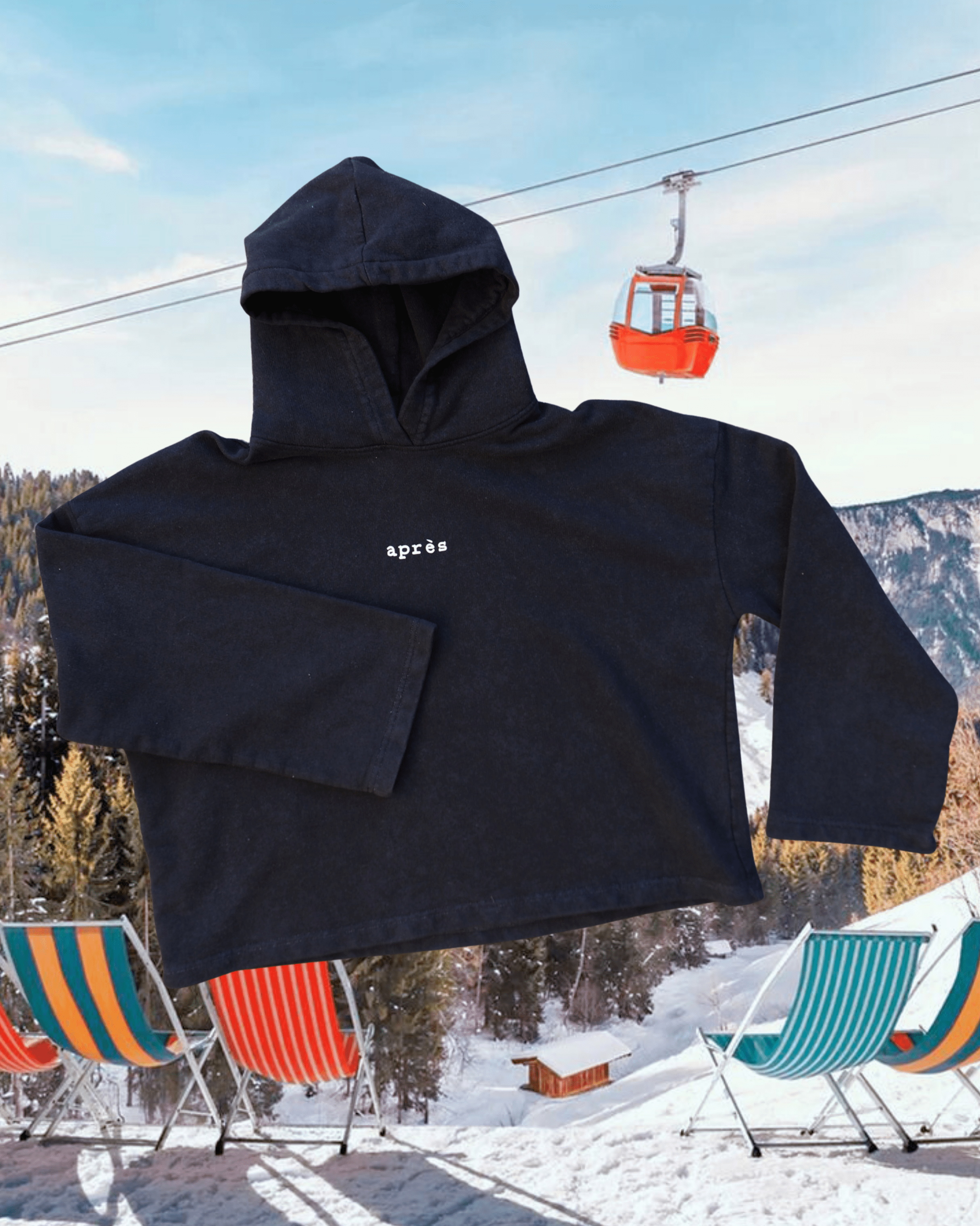 "Après" Oversized Hoodie - Intrigue Ink Visit Bozeman, Unique Shopping Boutique in Montana, Work from Home Clothes for Women