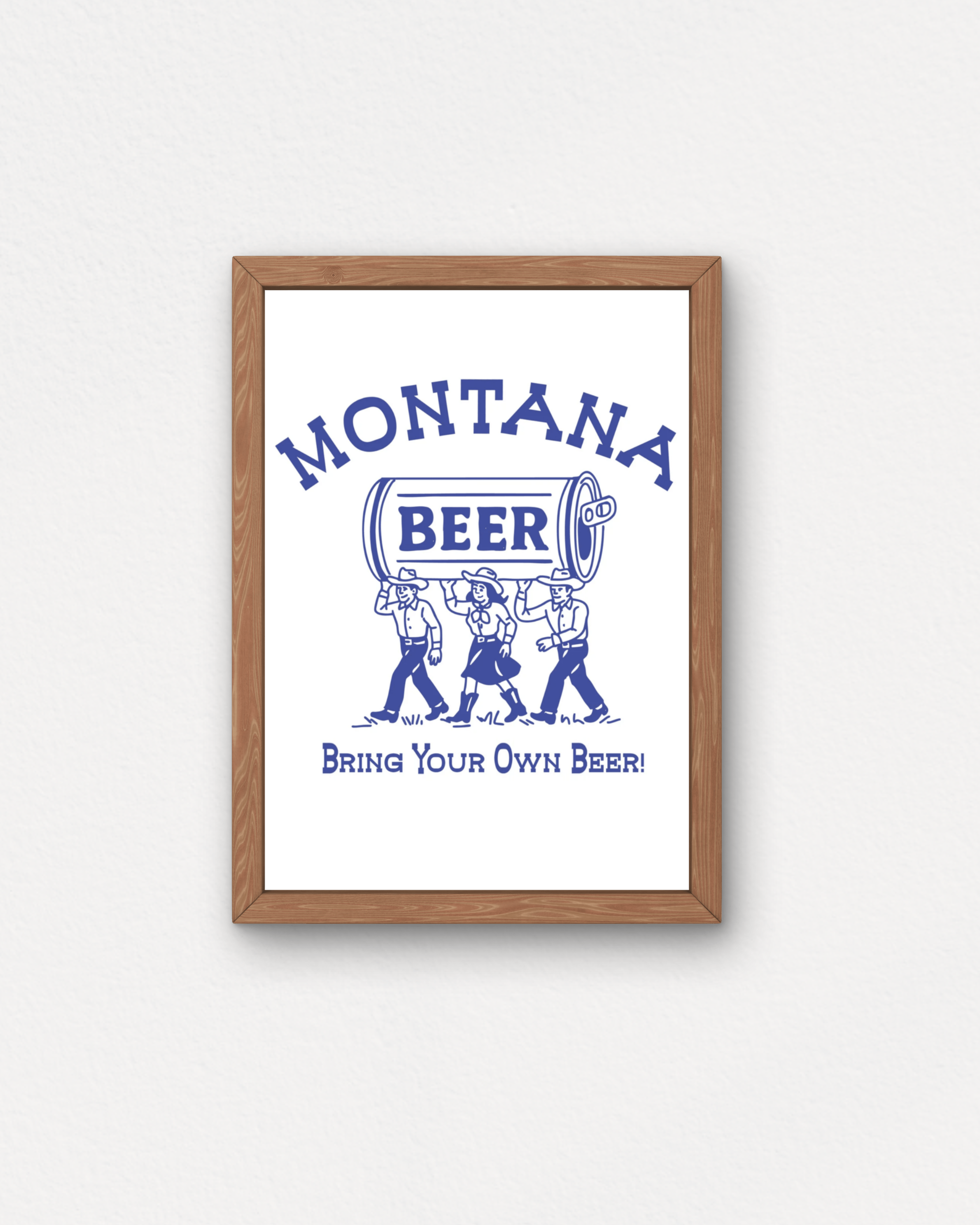 "BYOB" Small Poster - Intrigue Ink Visit Bozeman, Unique Shopping Boutique in Montana, Work from Home Clothes for Women