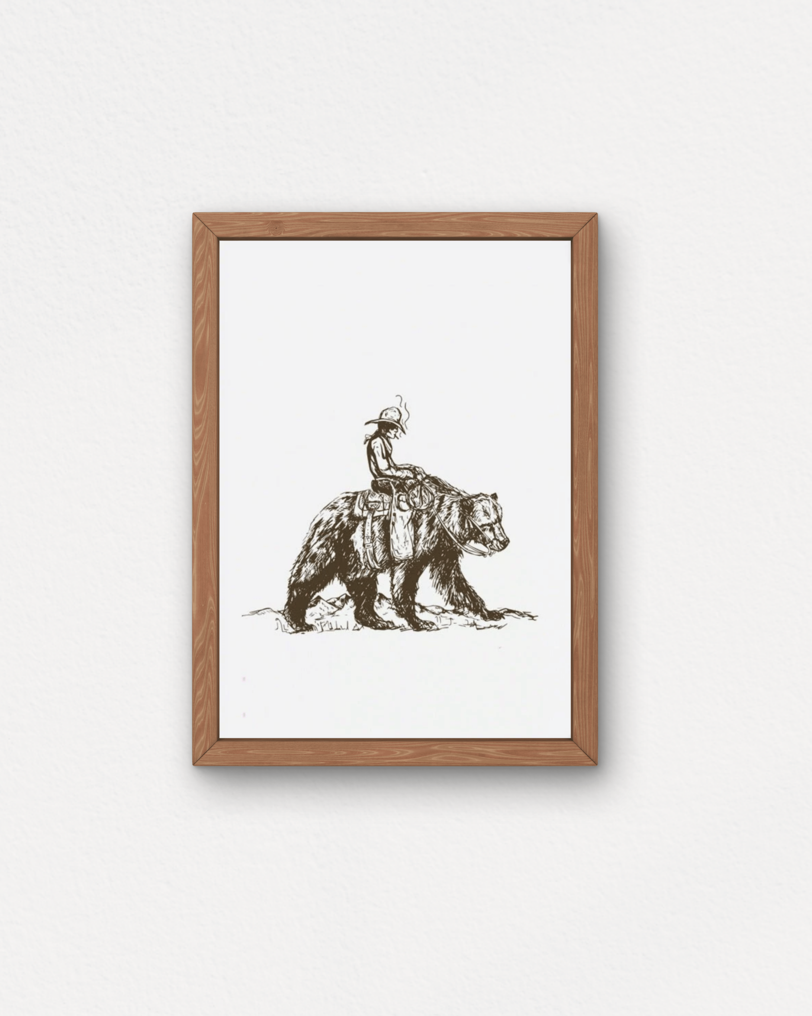 "Bear Back" Small Poster - Intrigue Ink Visit Bozeman, Unique Shopping Boutique in Montana, Work from Home Clothes for Women