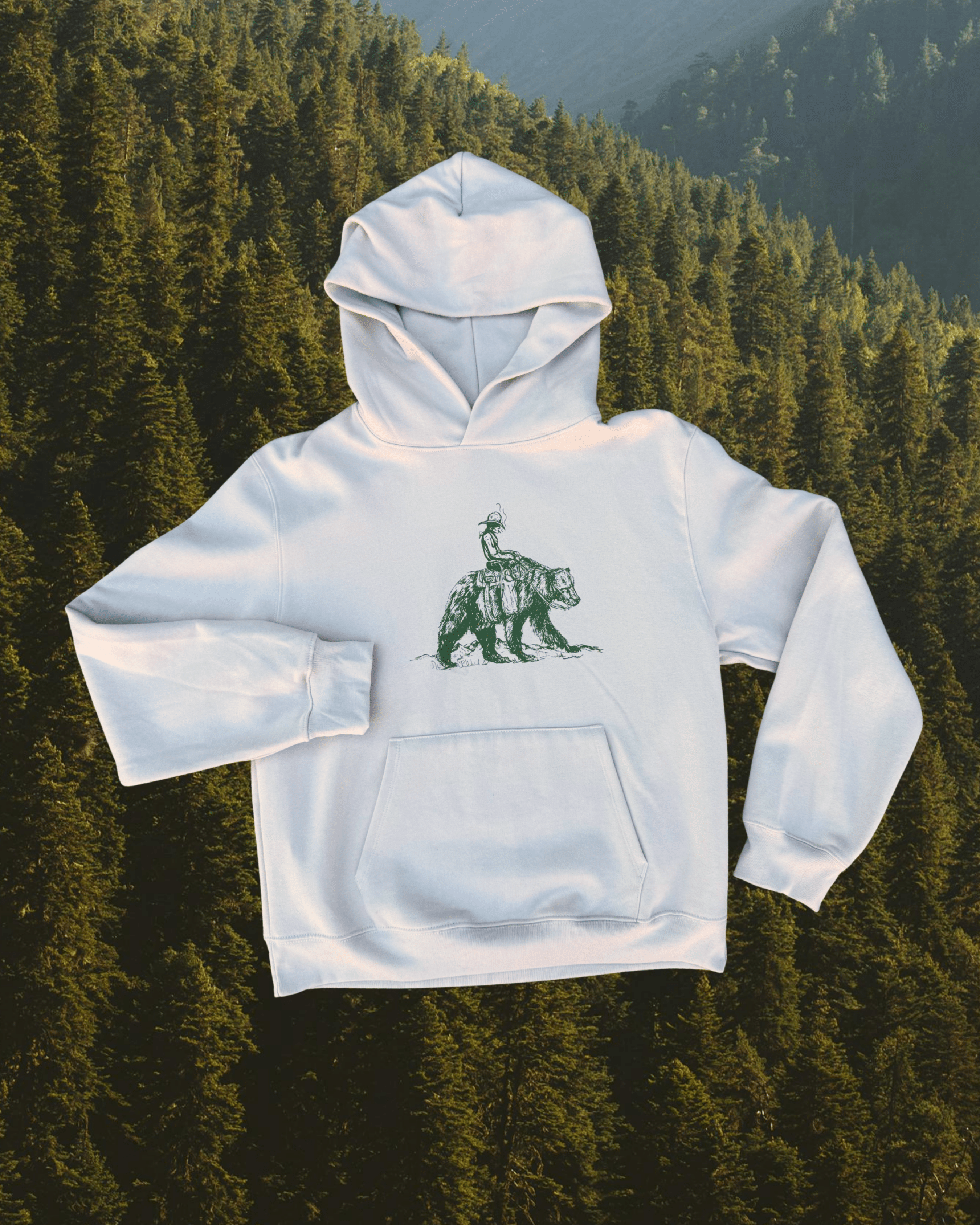 "Bear Back" Hoodie - Intrigue Ink Visit Bozeman, Unique Shopping Boutique in Montana, Work from Home Clothes for Women