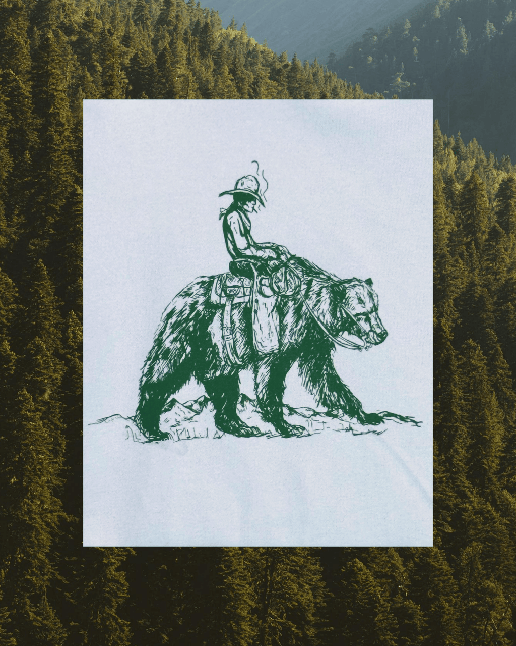 "Bear Back" Hoodie - Intrigue Ink Visit Bozeman, Unique Shopping Boutique in Montana, Work from Home Clothes for Women