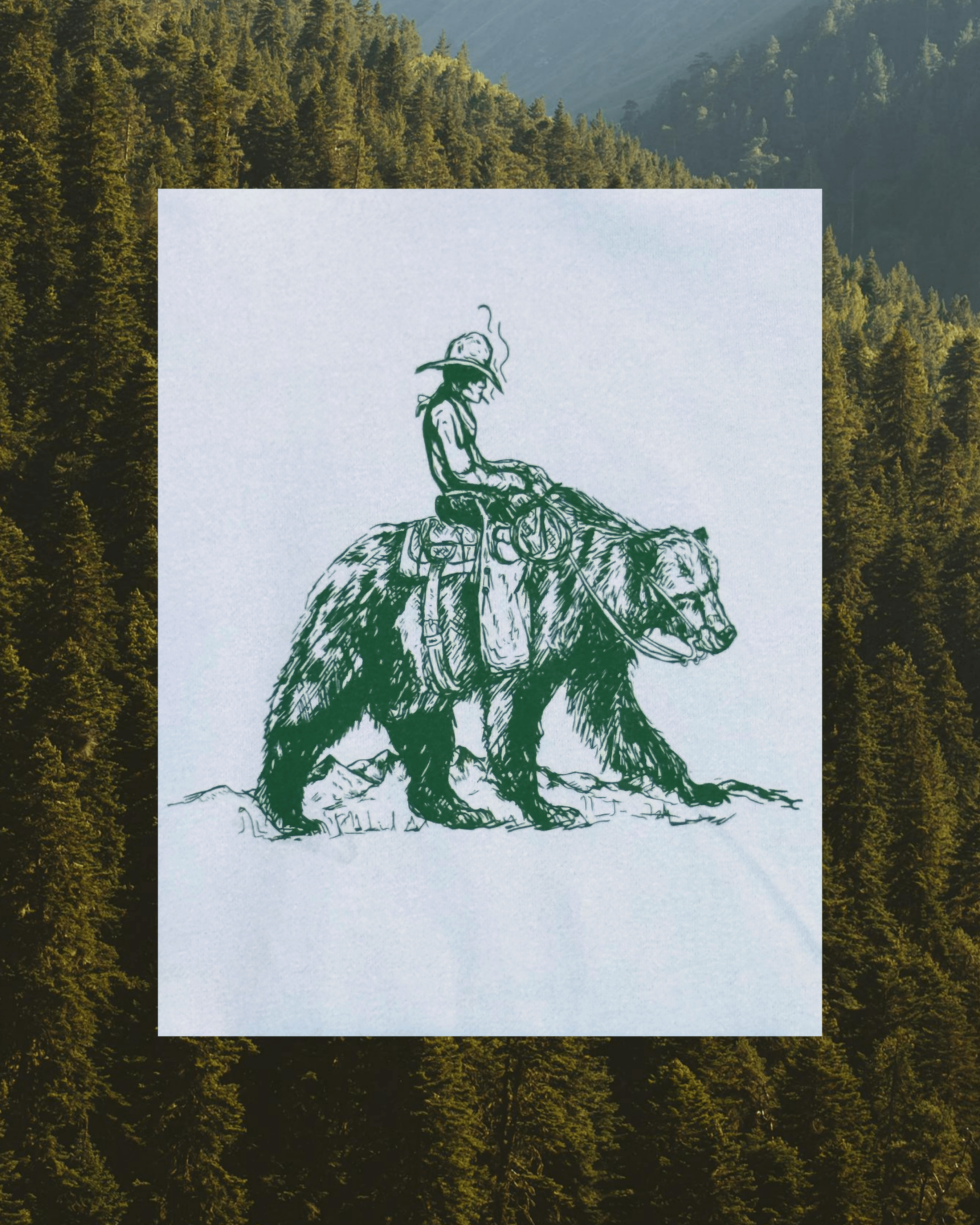 "Bear Back" Hoodie - Intrigue Ink Visit Bozeman, Unique Shopping Boutique in Montana, Work from Home Clothes for Women