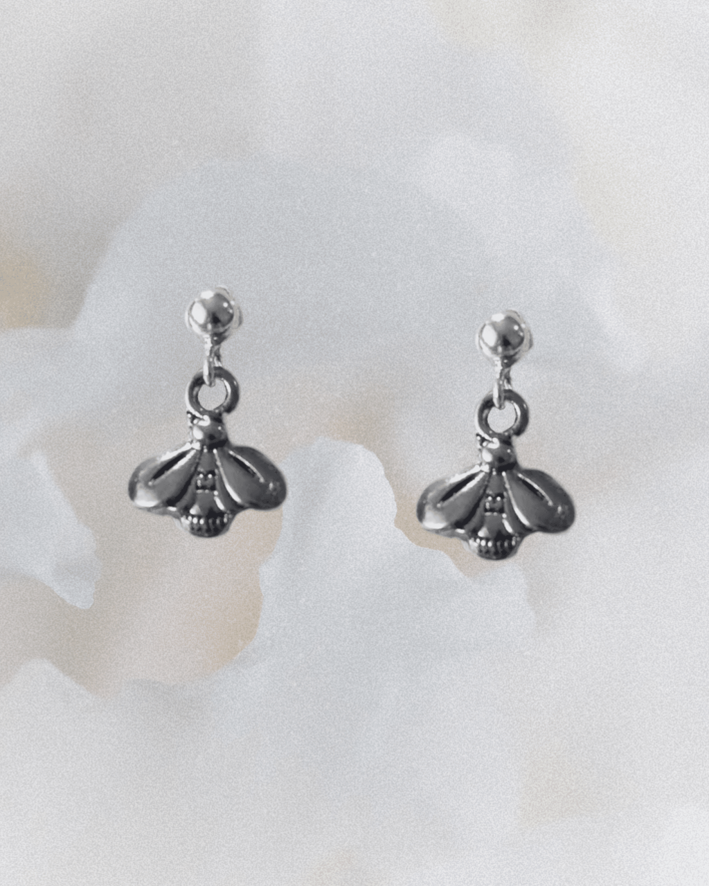 Vintage Tiny Silver Bee Charm Earrings - Intrigue Ink Visit Bozeman, Unique Shopping Boutique in Montana, Work from Home Clothes for Women