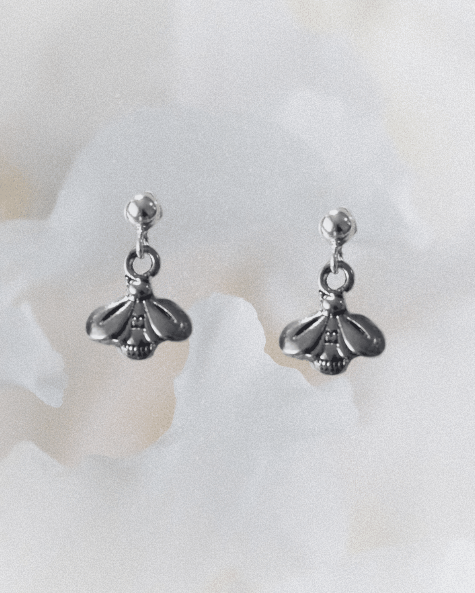 Vintage Tiny Silver Bee Charm Earrings - Intrigue Ink Visit Bozeman, Unique Shopping Boutique in Montana, Work from Home Clothes for Women