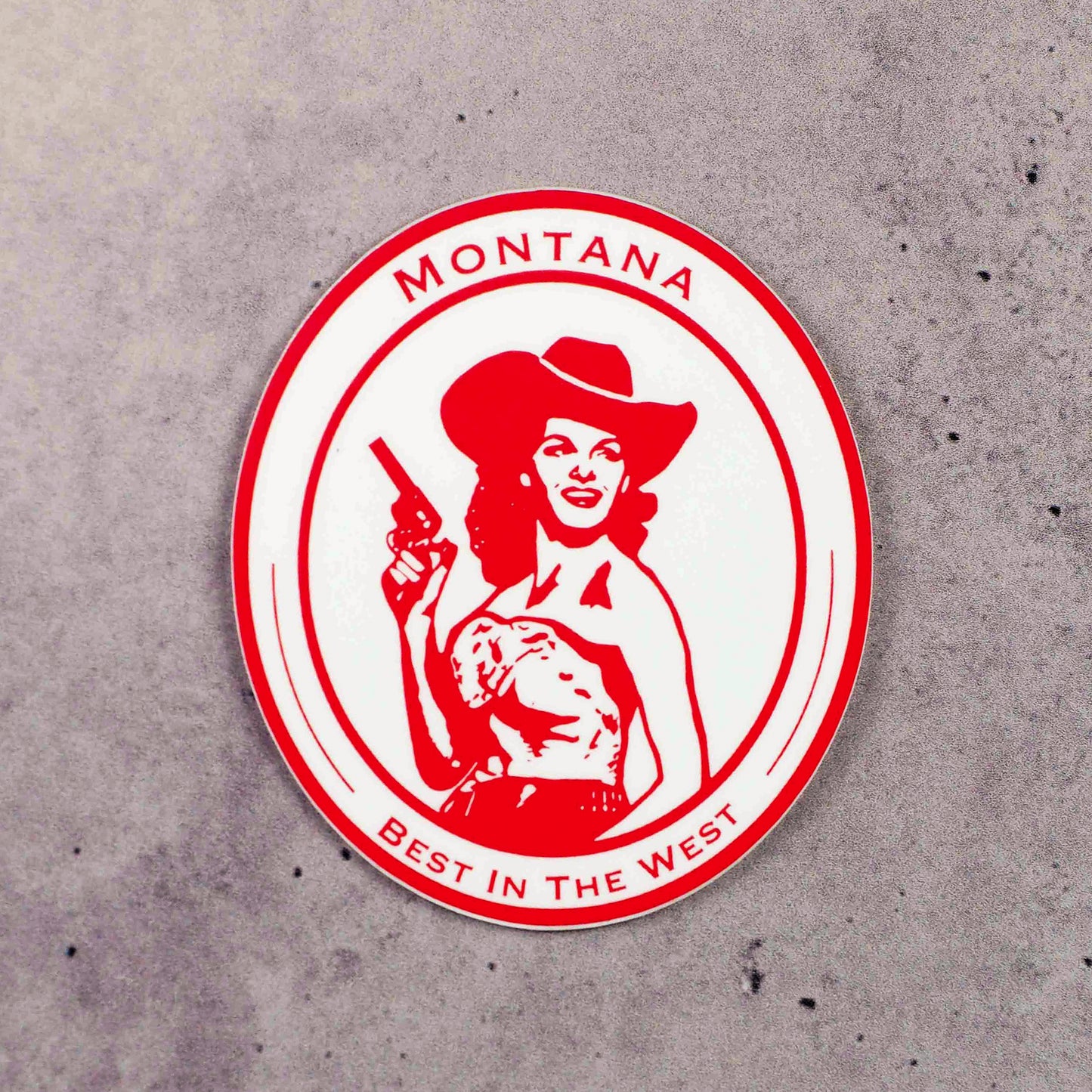 "Montana Cowgirl" Sticker