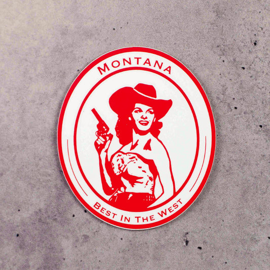 Montana Cowgirl Sticker