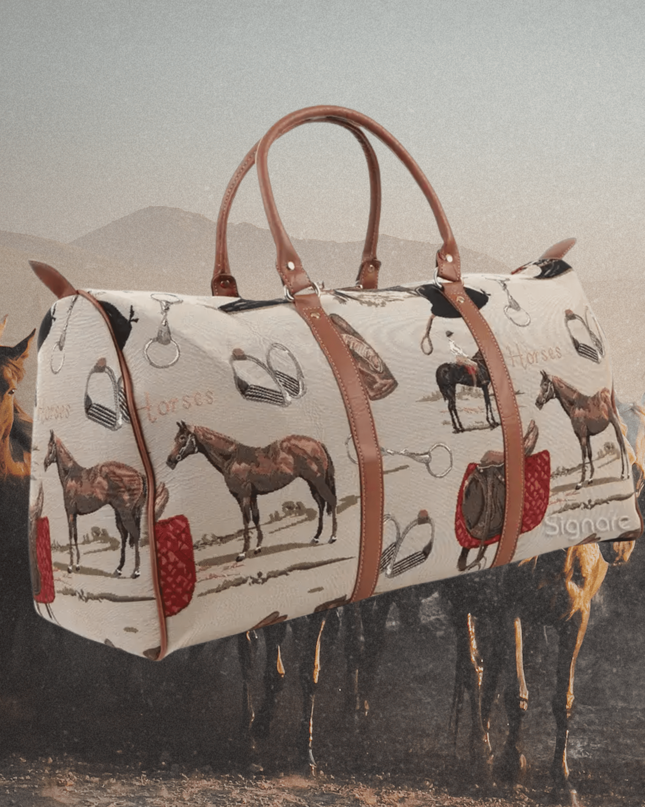 Horse Duffel Bag - Intrigue Ink Visit Bozeman, Unique Shopping Boutique in Montana, Work from Home Clothes for Women