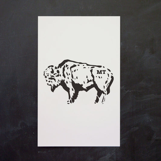 "Bison Sketch" Poster