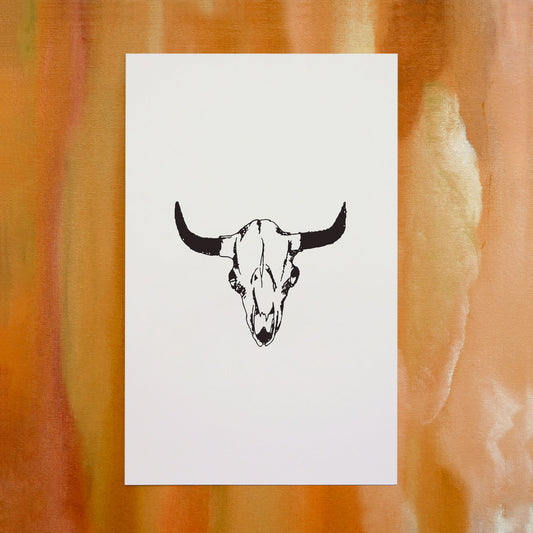 "Bison Skull" Poster