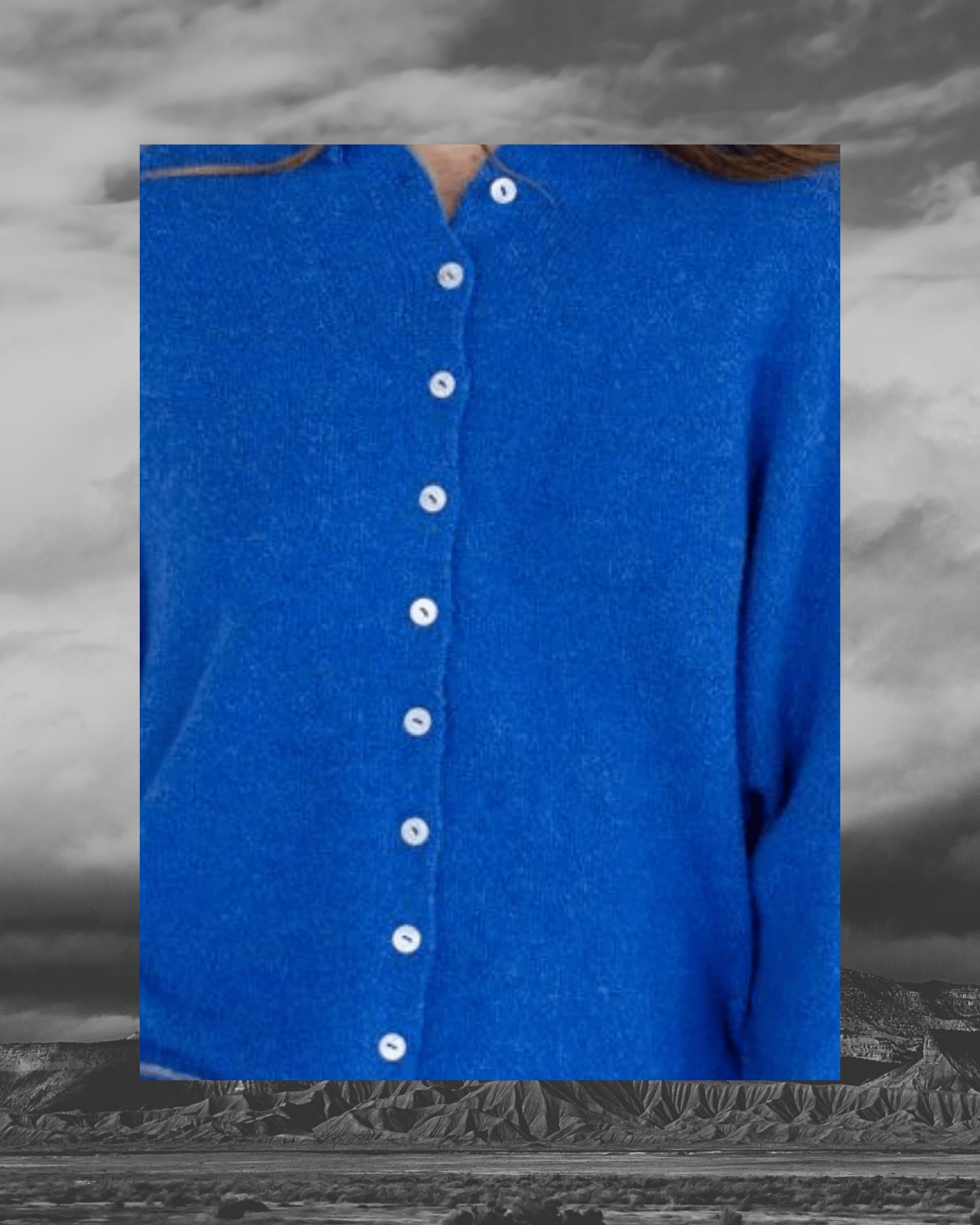 Button Up Cardigan - Blue - Intrigue Ink Visit Bozeman, Unique Shopping Boutique in Montana, Work from Home Clothes for Women