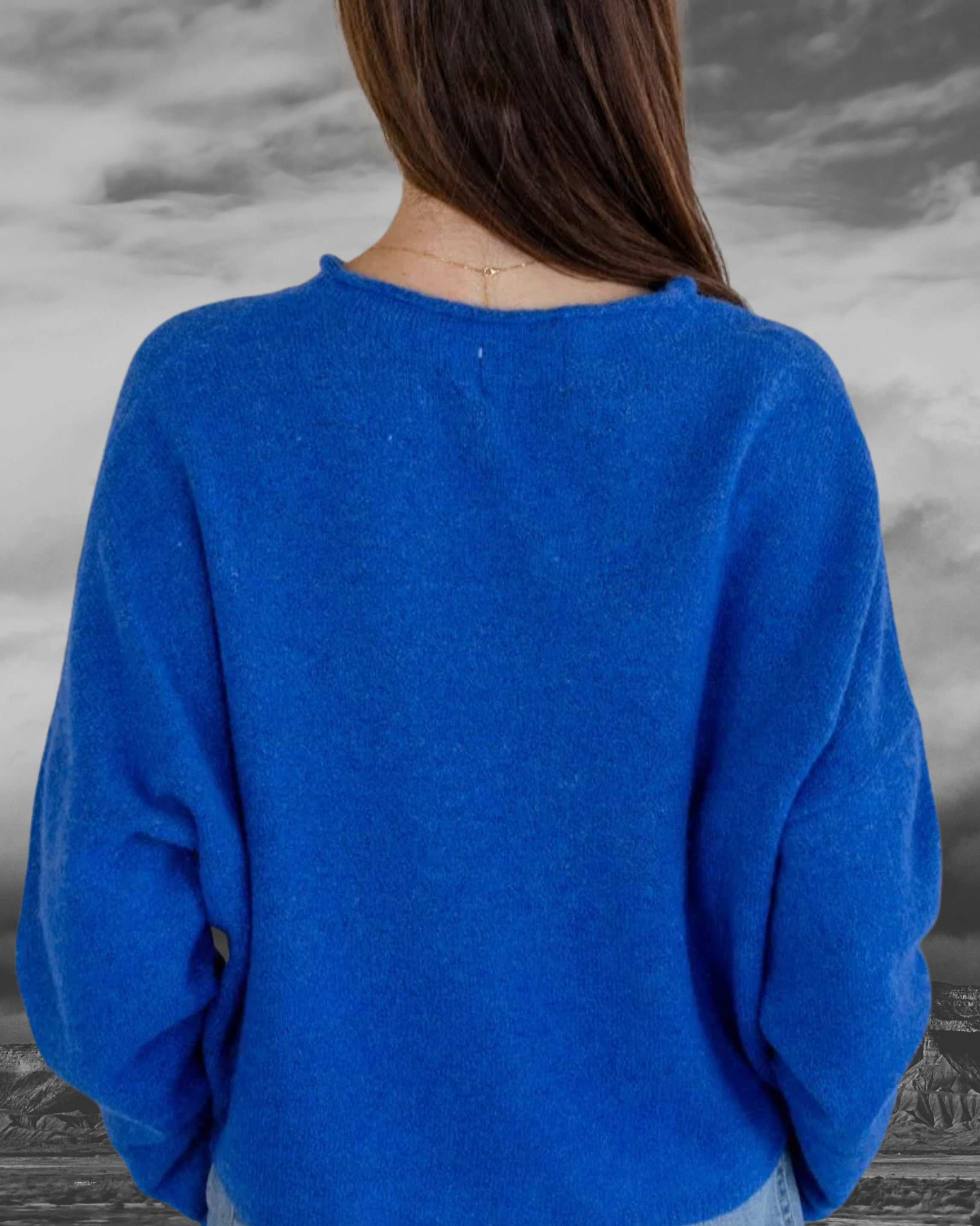 Button Up Cardigan - Blue