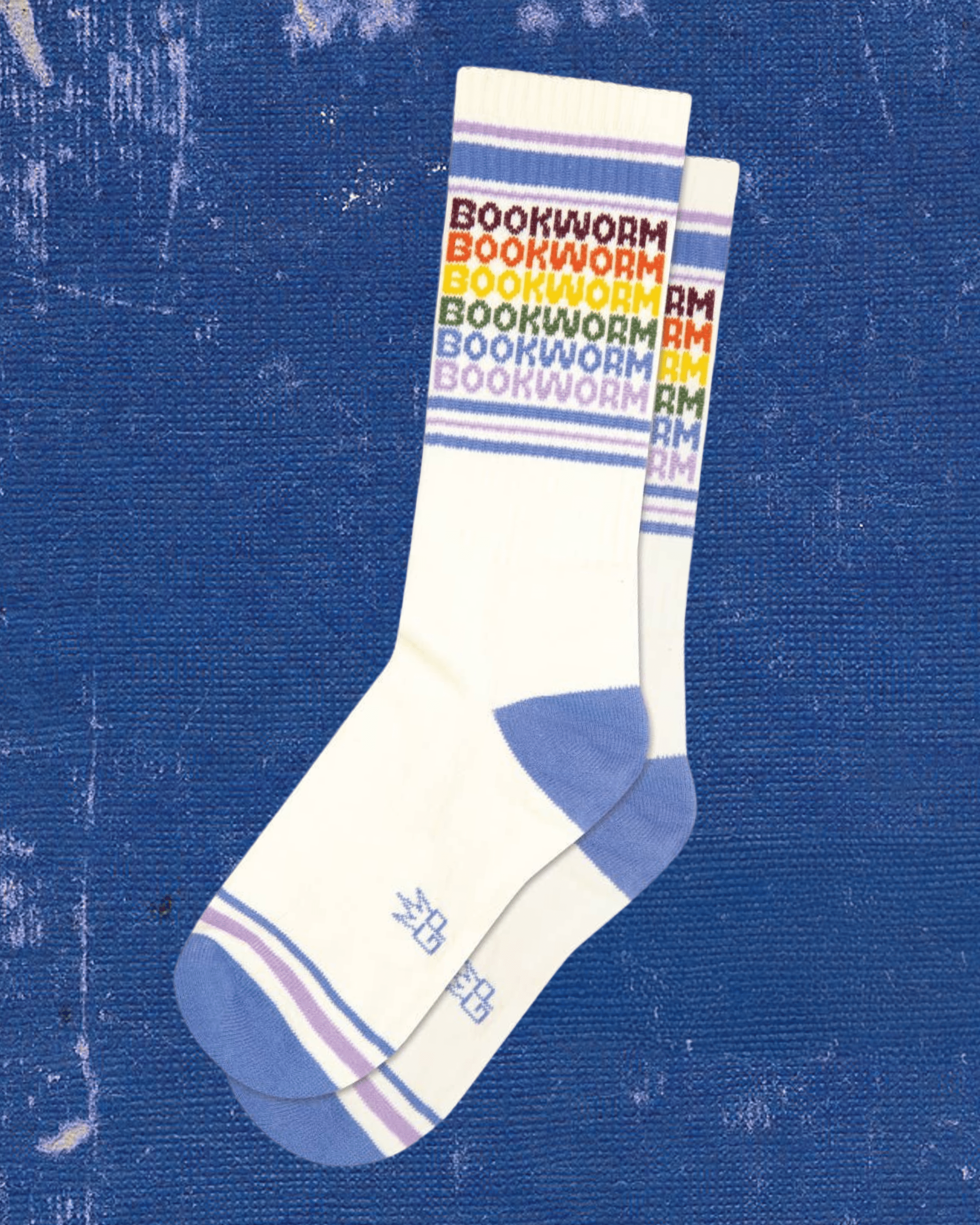 Bookworm - Vintage Rainbow Gym Crew Socks - Intrigue Ink Visit Bozeman, Unique Shopping Boutique in Montana, Work from Home Clothes for Women