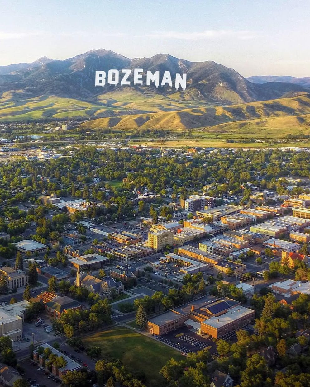 "Bozeman Hollywood" Sticker - Intrigue Ink Visit Bozeman, Unique Shopping Boutique in Montana, Work from Home Clothes for Women