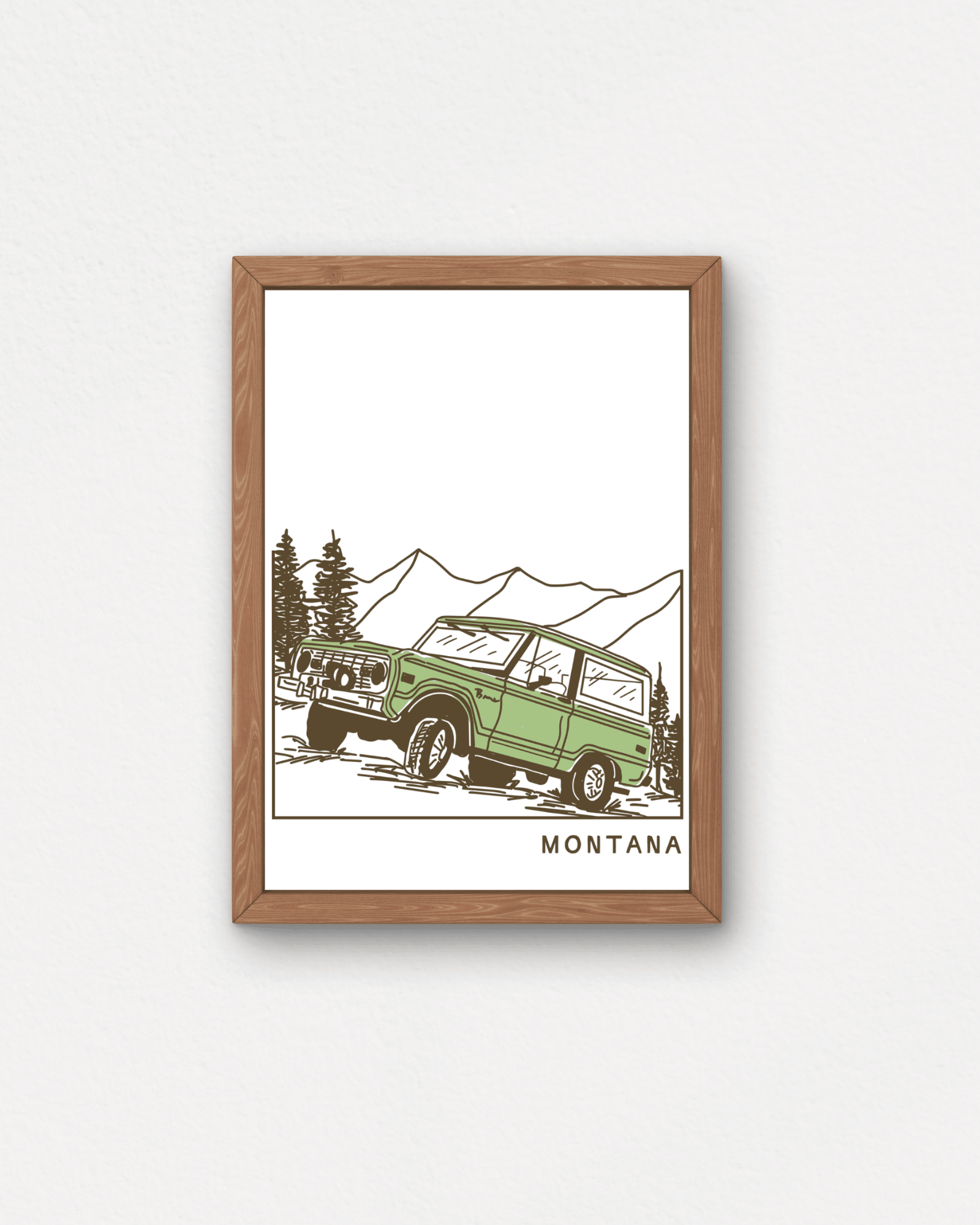 "Bronco Tough" Small Poster - Intrigue Ink Visit Bozeman, Unique Shopping Boutique in Montana, Work from Home Clothes for Women