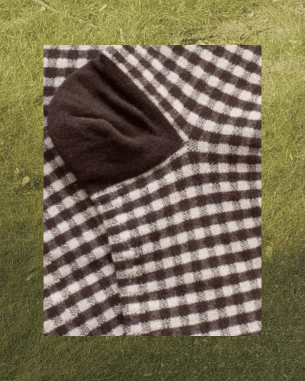 Brown Check Picnic Socks - Intrigue Ink Visit Bozeman, Unique Shopping Boutique in Montana, Work from Home Clothes for Women