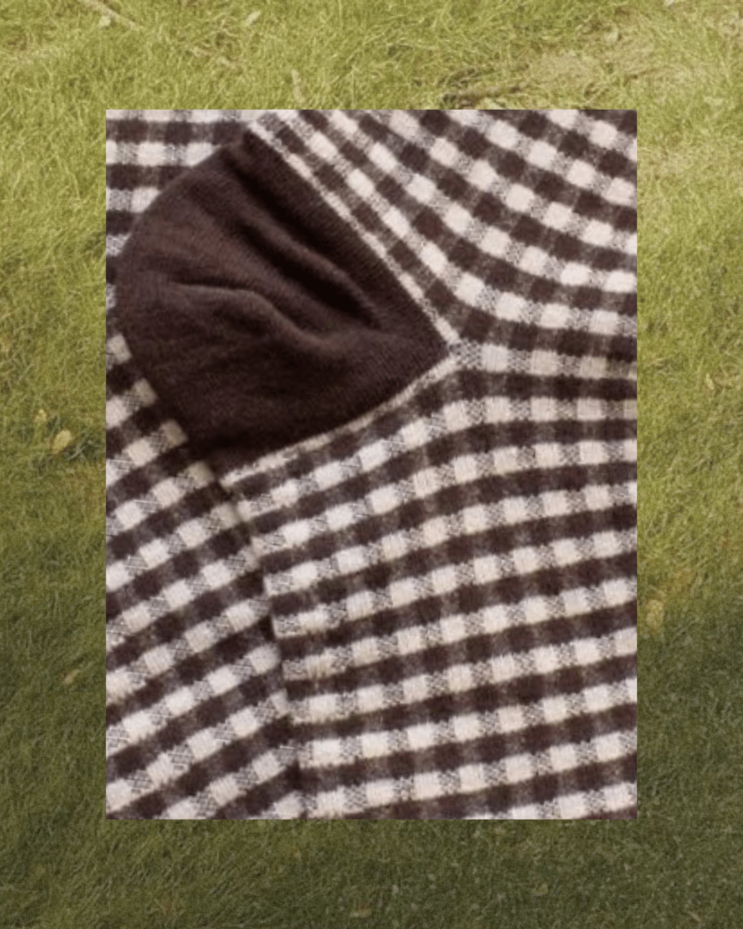 Brown Check Picnic Socks - Intrigue Ink Visit Bozeman, Unique Shopping Boutique in Montana, Work from Home Clothes for Women