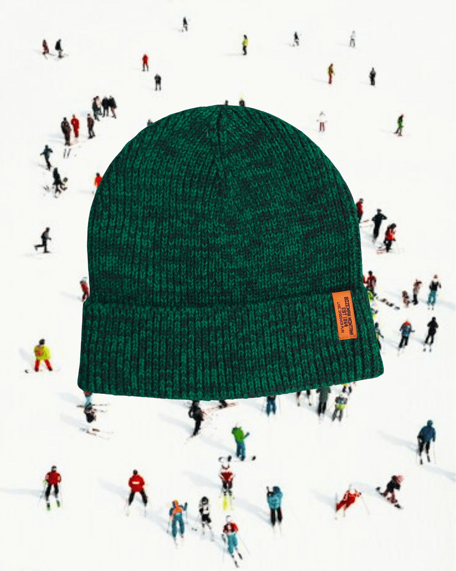 "Live Discover Play" Beanie In Evergreen - Intrigue Ink Visit Bozeman, Unique Shopping Boutique in Montana, Work from Home Clothes for Women