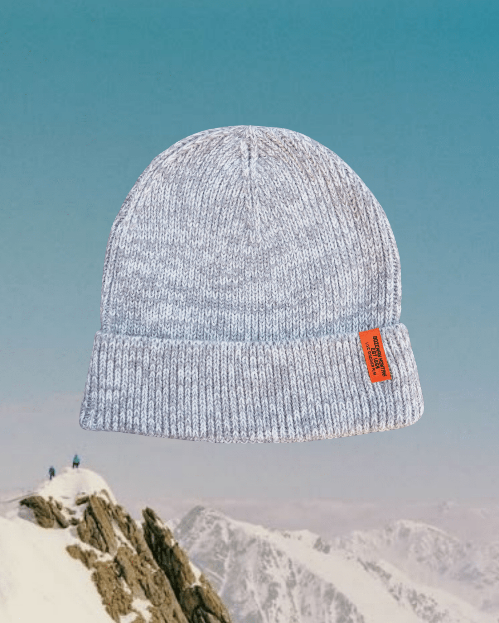 "Live Discover Play" Beanie In Grey - Intrigue Ink Visit Bozeman, Unique Shopping Boutique in Montana, Work from Home Clothes for Women