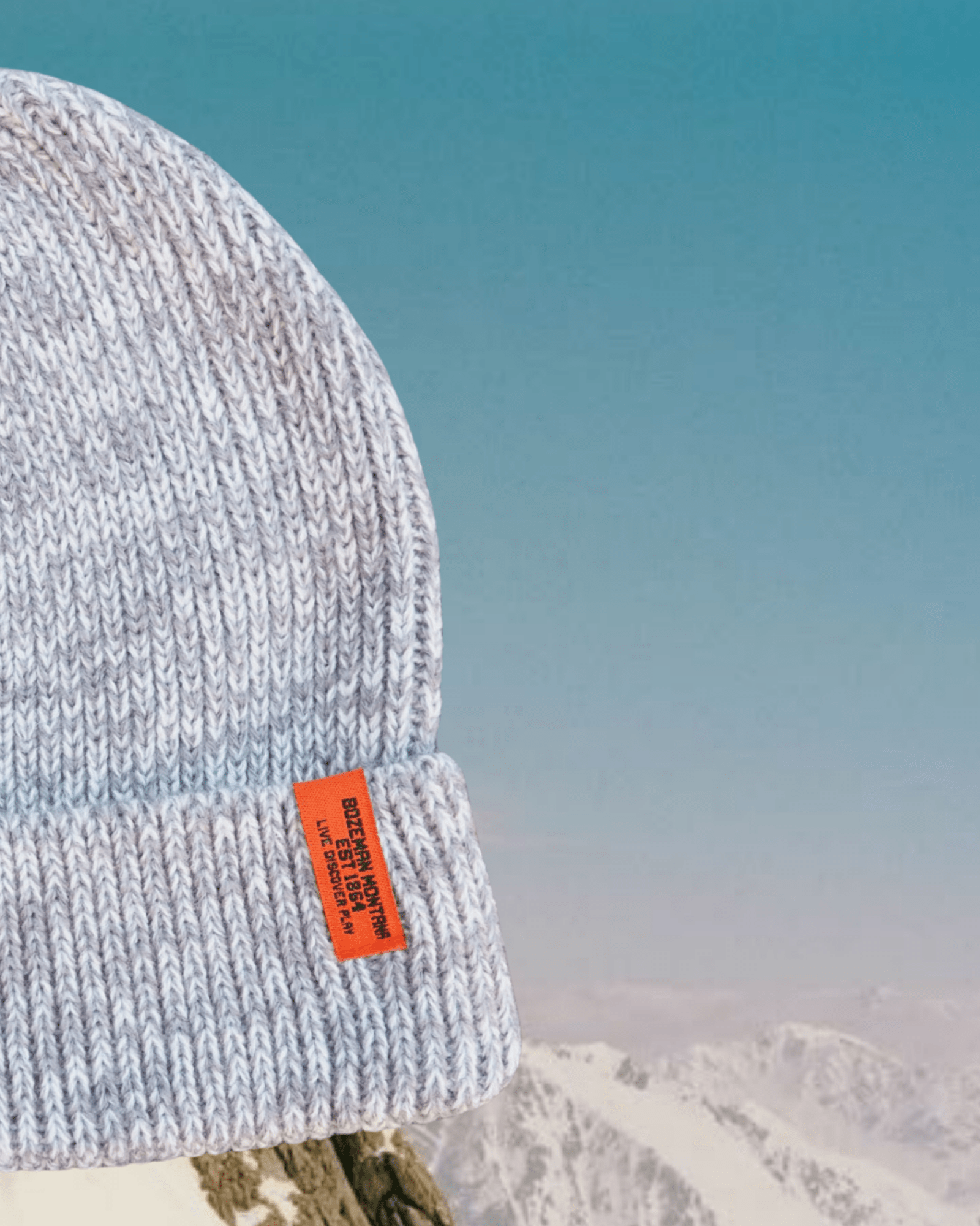 "Live Discover Play" Beanie In Grey - Intrigue Ink Visit Bozeman, Unique Shopping Boutique in Montana, Work from Home Clothes for Women