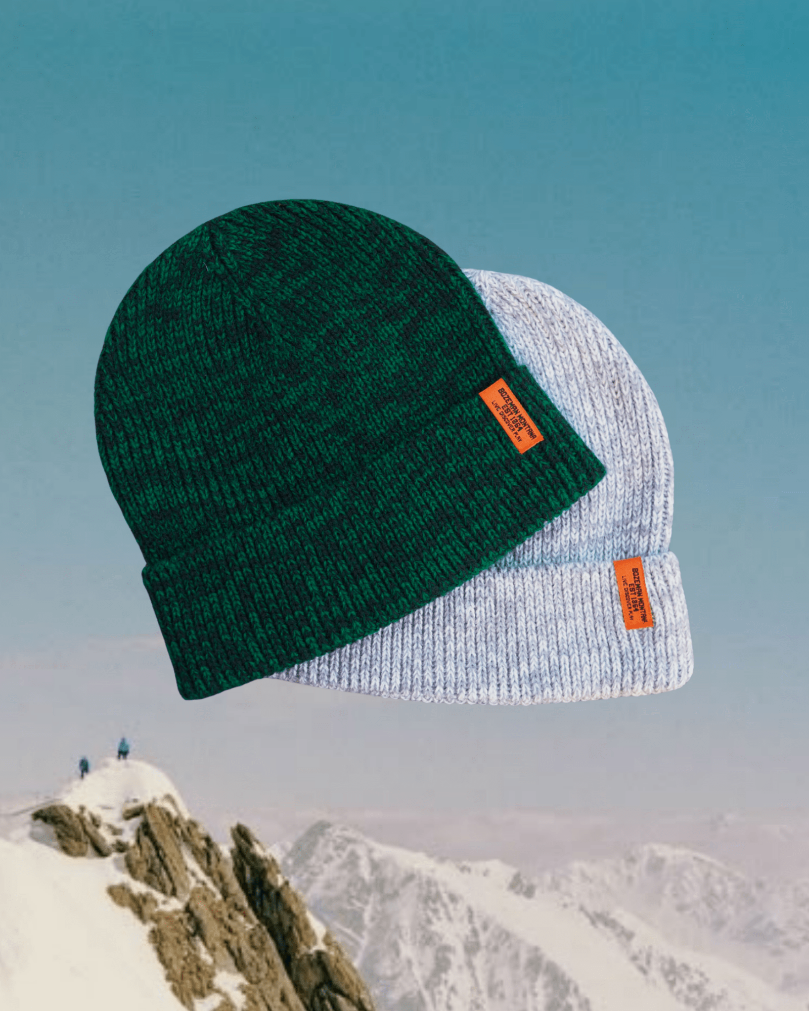 "Live Discover Play" Beanie In Grey - Intrigue Ink Visit Bozeman, Unique Shopping Boutique in Montana, Work from Home Clothes for Women