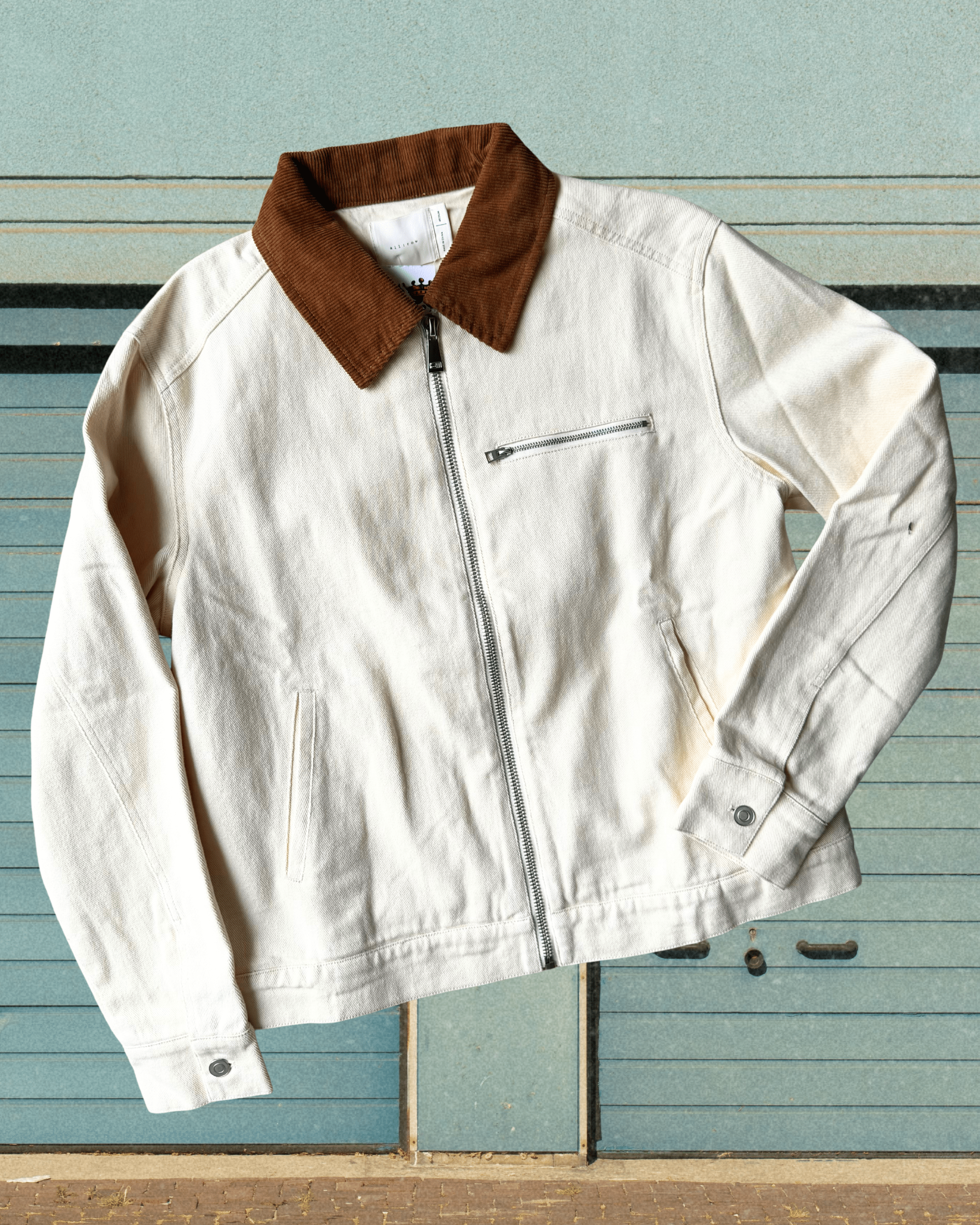 Canvas Barn Jacket - Cream - Intrigue Ink Visit Bozeman, Unique Shopping Boutique in Montana, Work from Home Clothes for Women