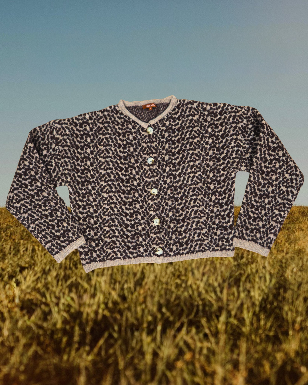 Cheetah Print Button Up Cardigan