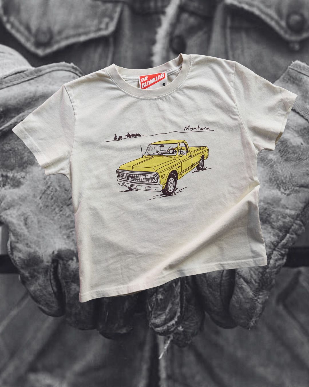 "Montana Chevy" Perfect Tee - Intrigue Ink Visit Bozeman, Unique Shopping Boutique in Montana, Work from Home Clothes for Women