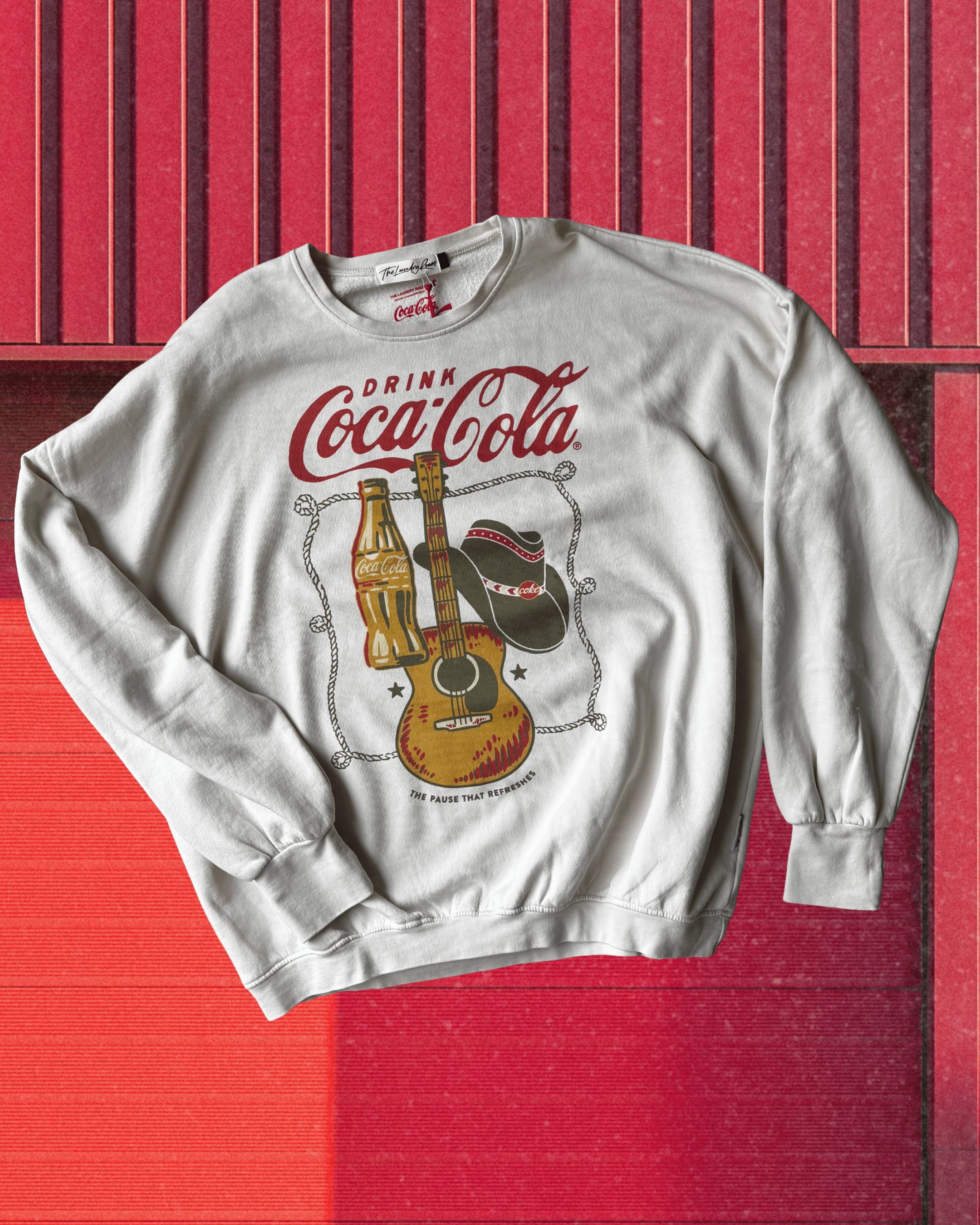 Coca Cola Country Jump Jumper - Bone - Intrigue Ink Visit Bozeman, Unique Shopping Boutique in Montana, Work from Home Clothes for Women