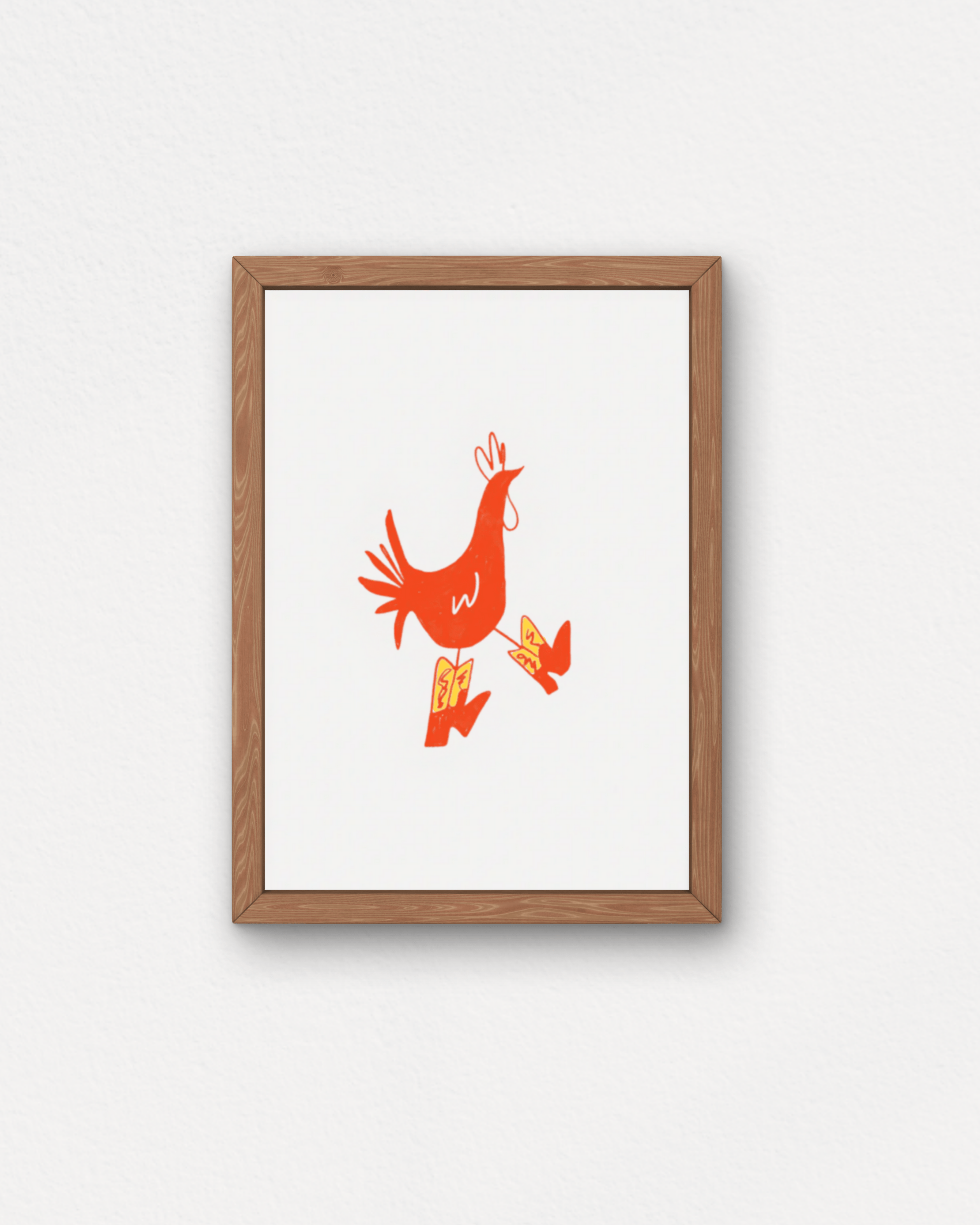 "Cowboy Chicken" Small Poster - Intrigue Ink Visit Bozeman, Unique Shopping Boutique in Montana, Work from Home Clothes for Women