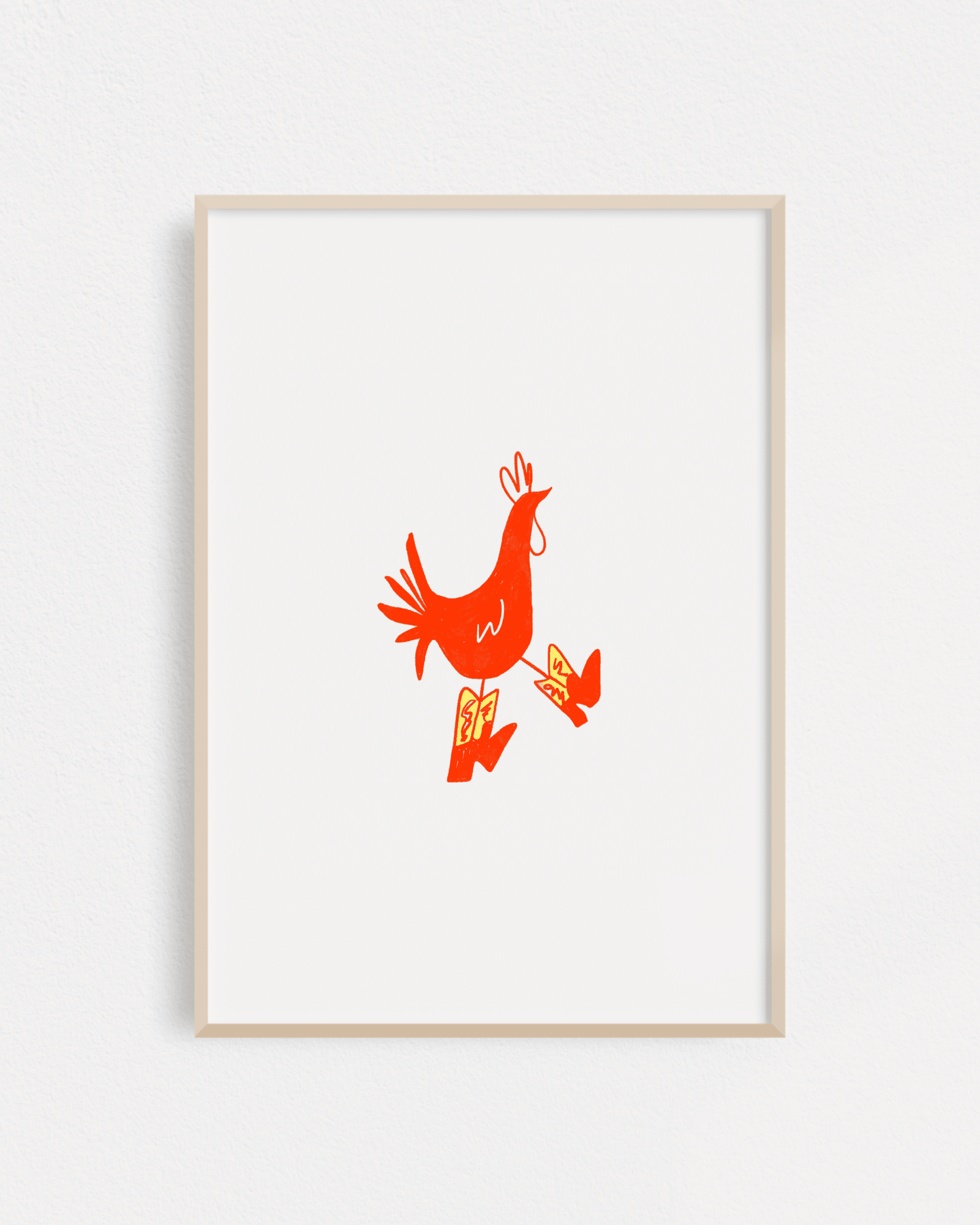 "Cowboy Chicken" Poster - Intrigue Ink Visit Bozeman, Unique Shopping Boutique in Montana, Work from Home Clothes for Women