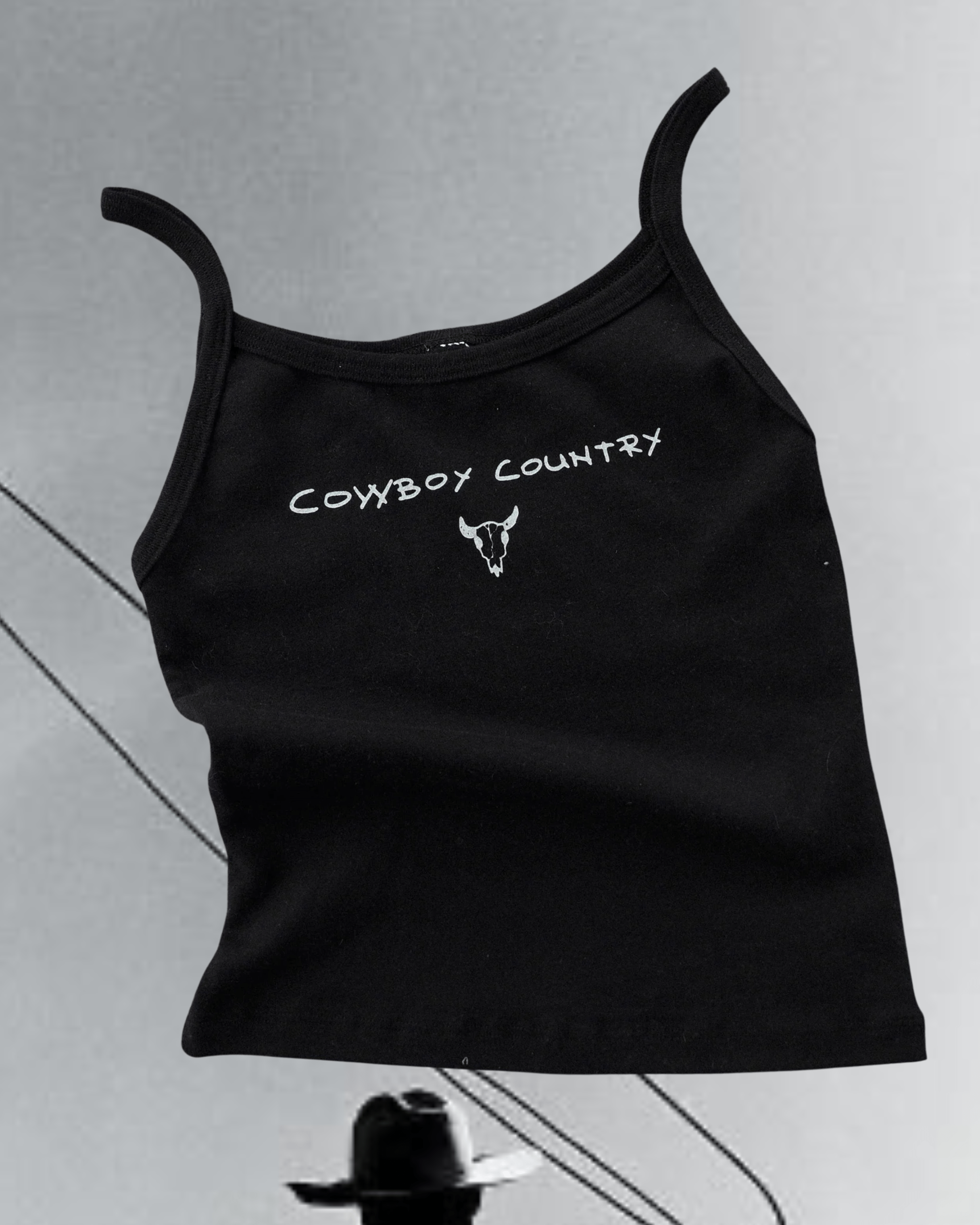 "Cowboy Country" Black Tank - Intrigue Ink Visit Bozeman, Unique Shopping Boutique in Montana, Work from Home Clothes for Women