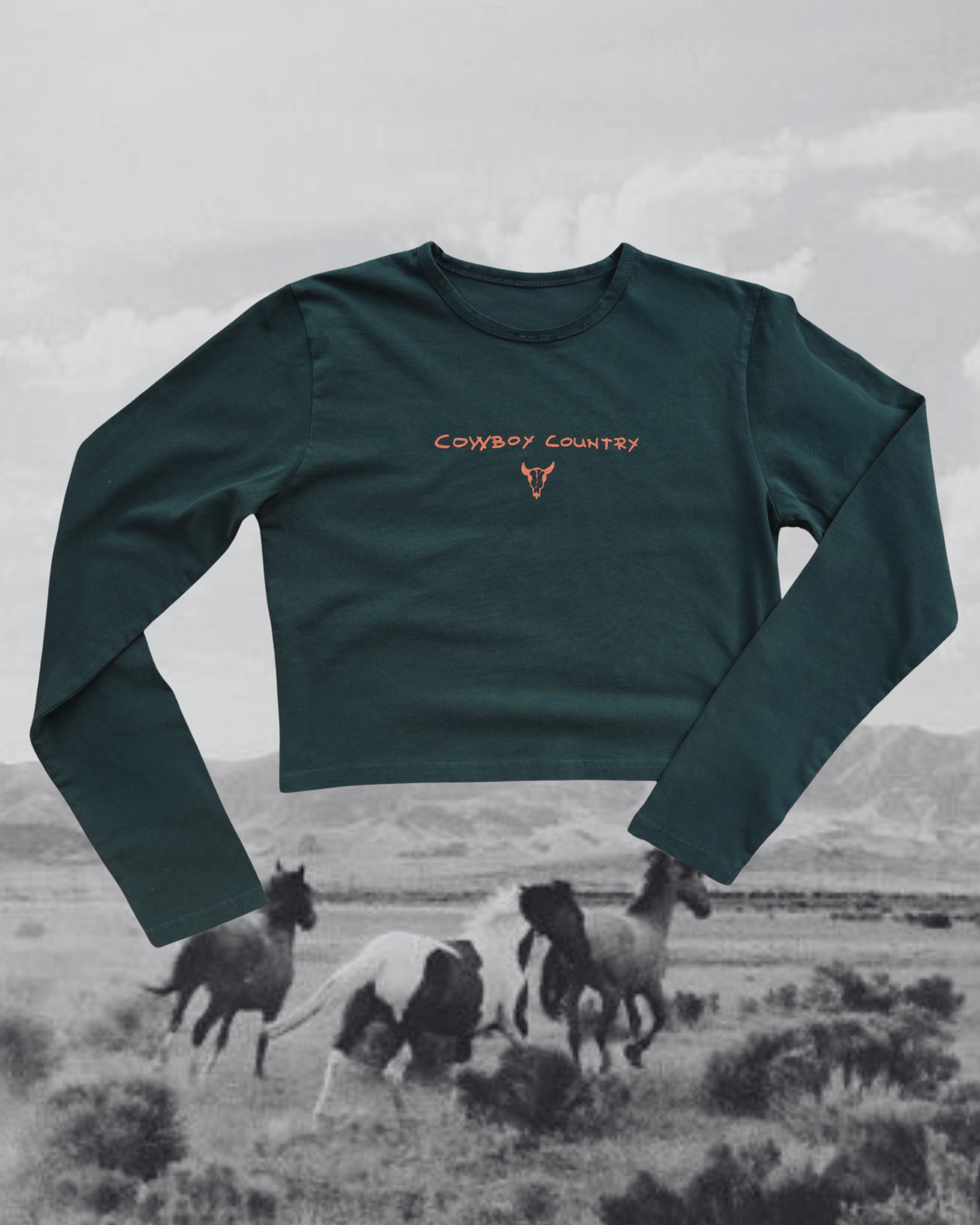 "Cowboy Country" Long Sleeve - Intrigue Ink Visit Bozeman, Unique Shopping Boutique in Montana, Work from Home Clothes for Women
