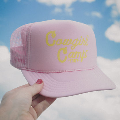 Cowgirl Camp Pink Trucker Hat