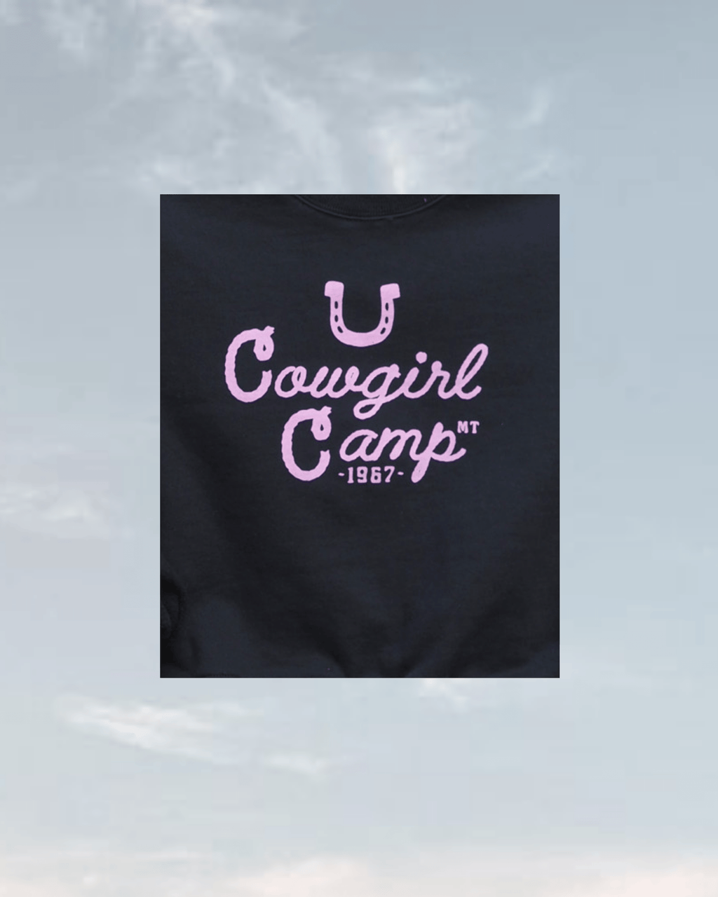 "Cowgirl Camp" Crop Pullover - Intrigue Ink Visit Bozeman, Unique Shopping Boutique in Montana, Work from Home Clothes for Women