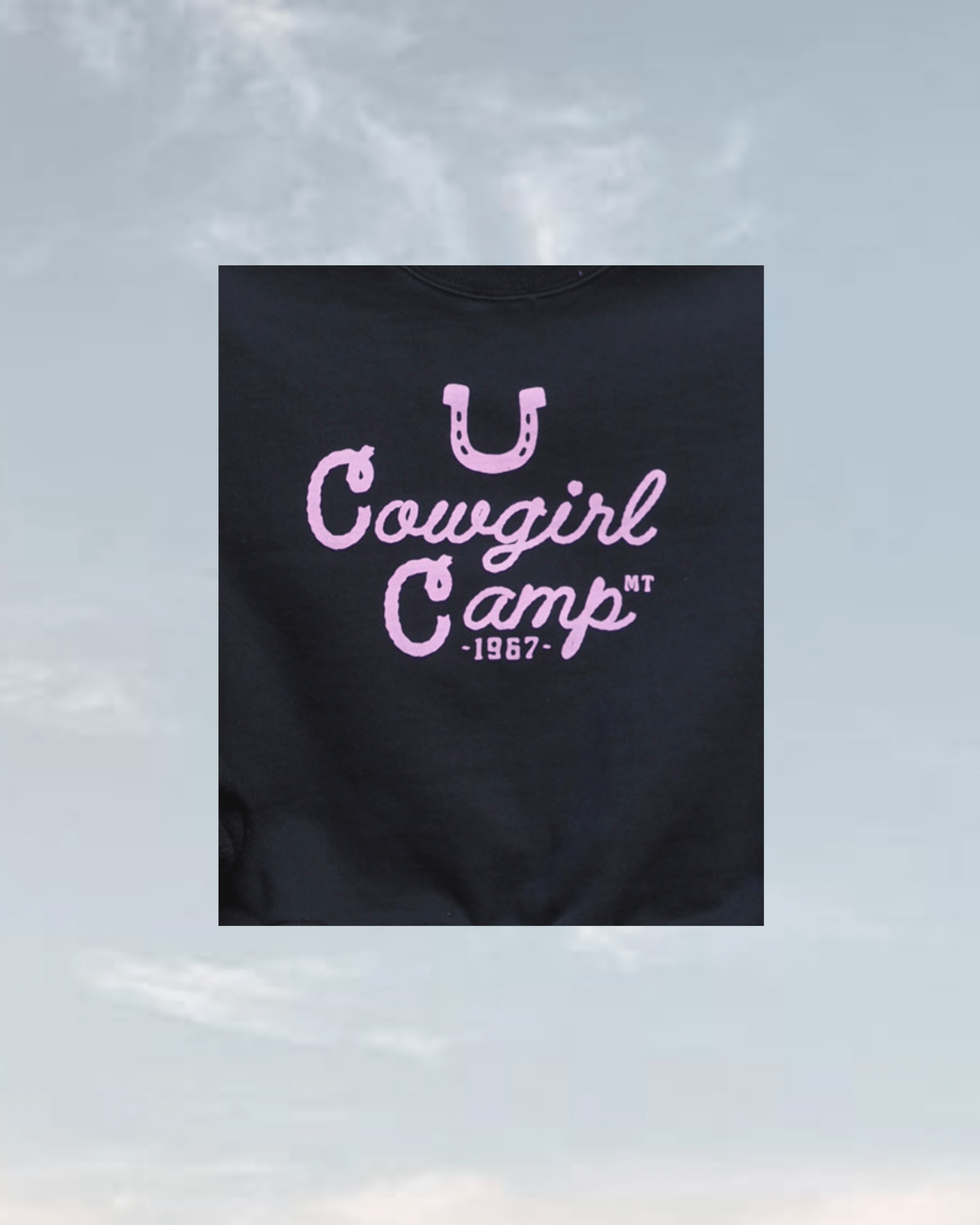 "Cowgirl Camp" Crop Pullover - Intrigue Ink Visit Bozeman, Unique Shopping Boutique in Montana, Work from Home Clothes for Women
