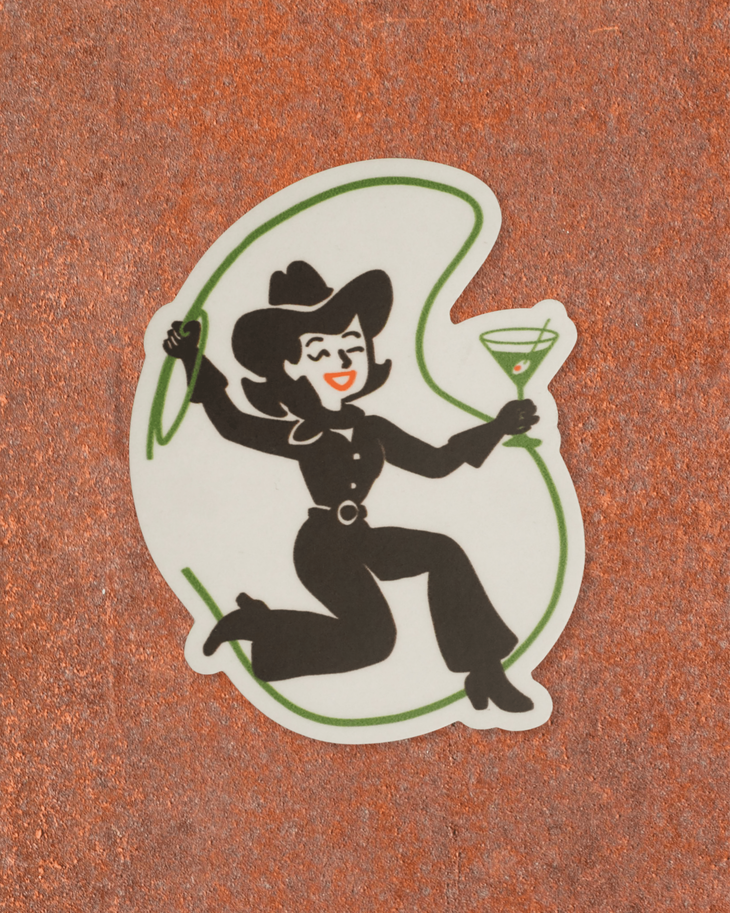 "Cowgirl Cocktail" Sticker - Intrigue Ink Visit Bozeman, Unique Shopping Boutique in Montana, Work from Home Clothes for Women