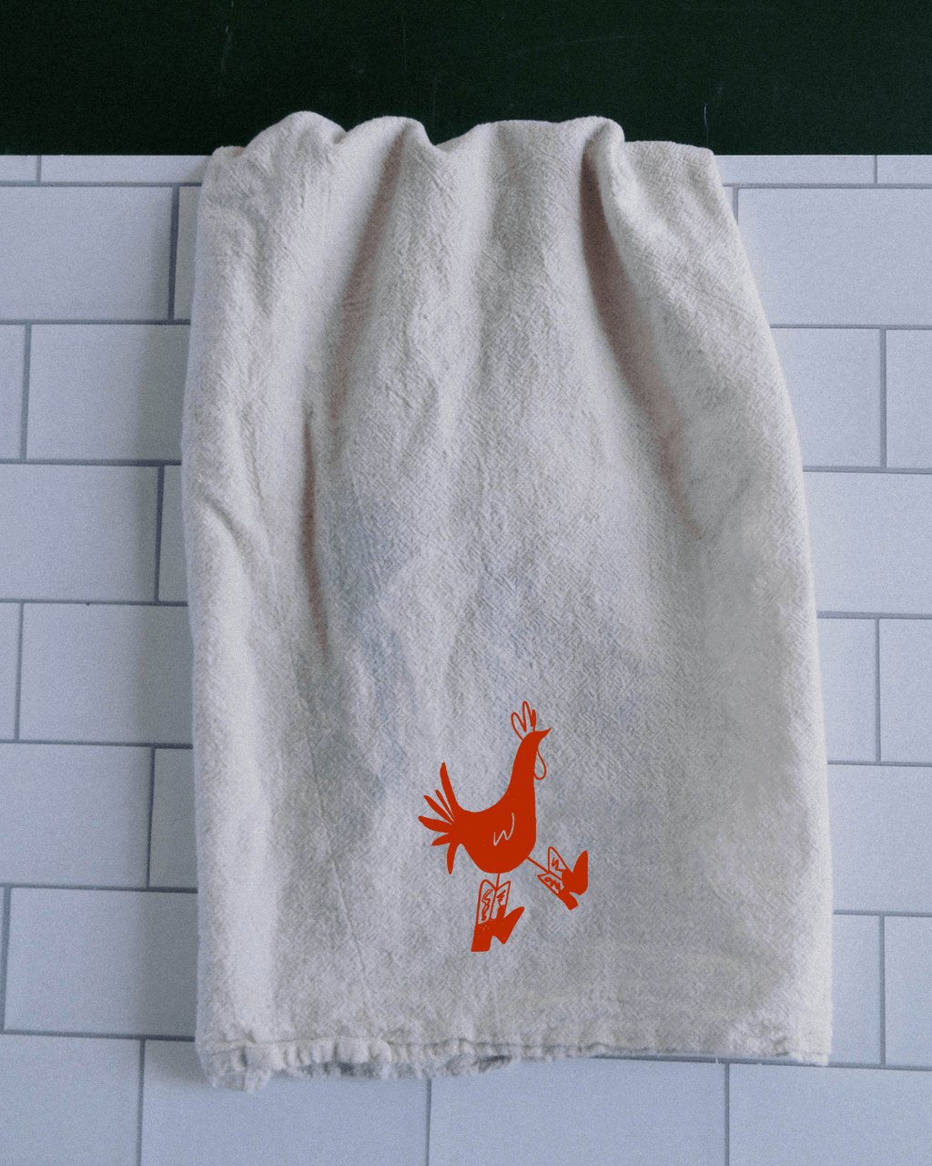 "Cowboy Chicken" Tea Towel - Intrigue Ink Visit Bozeman, Unique Shopping Boutique in Montana, Work from Home Clothes for Women