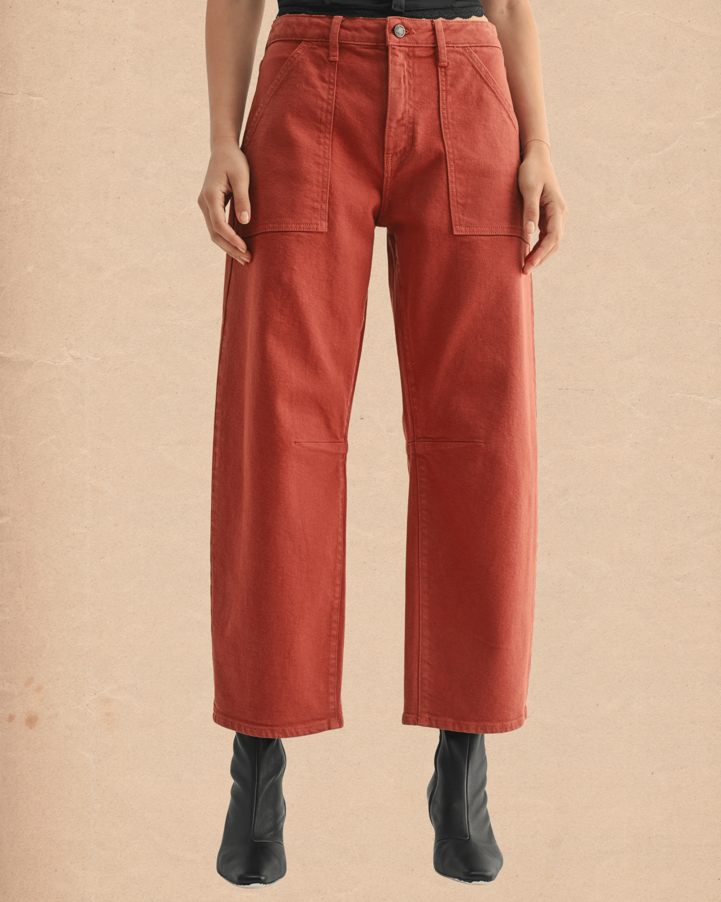 Dark Mauve Barrel Jeans - Intrigue Ink Visit Bozeman, Unique Shopping Boutique in Montana, Work from Home Clothes for Women