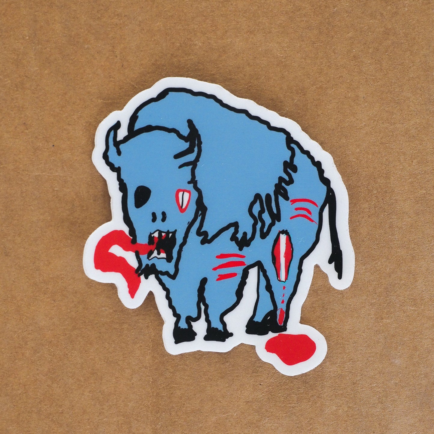 Demon Bison Sticker