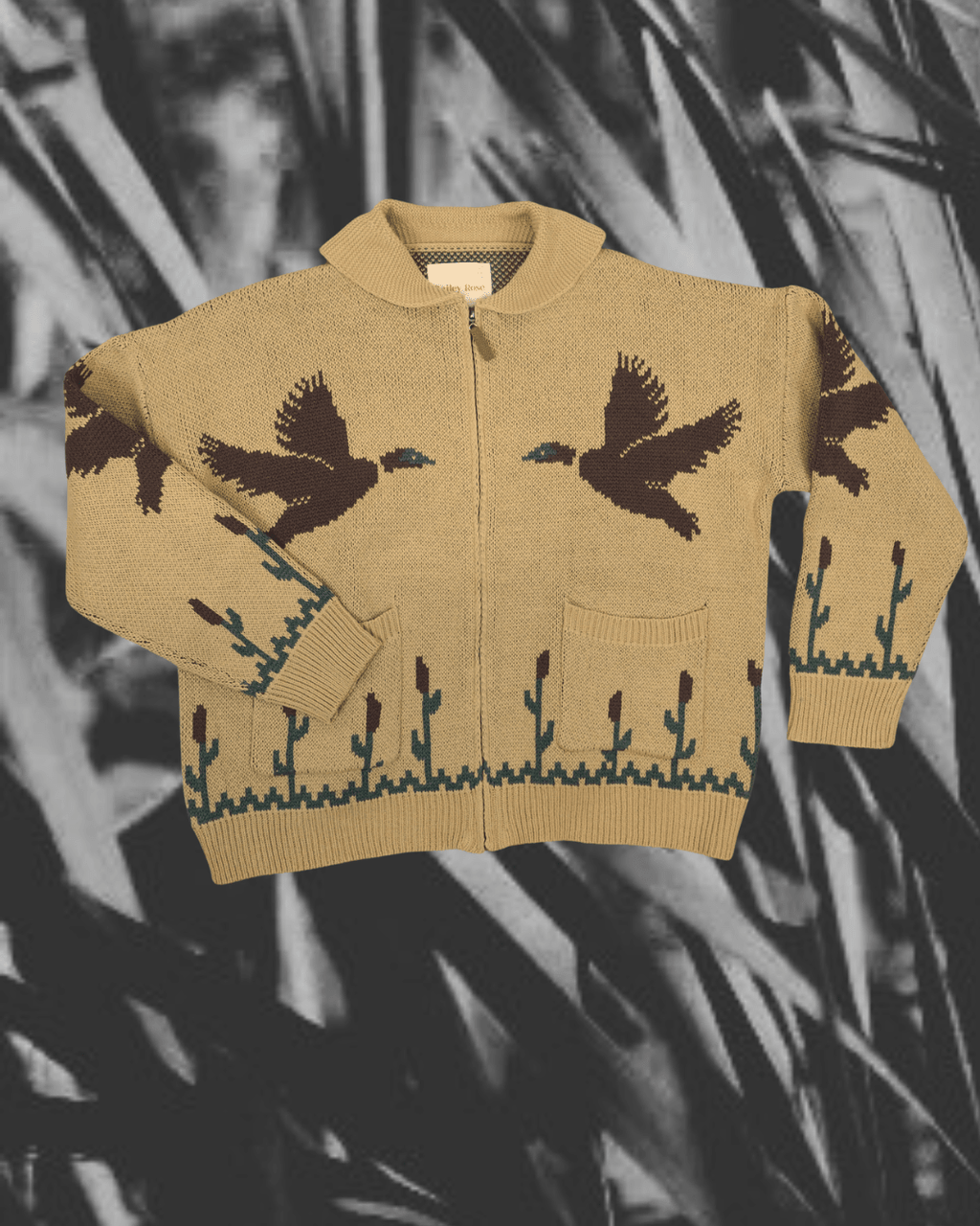 Tan Mallard Zip-Up Sweater - Intrigue Ink Visit Bozeman, Unique Shopping Boutique in Montana, Work from Home Clothes for Women