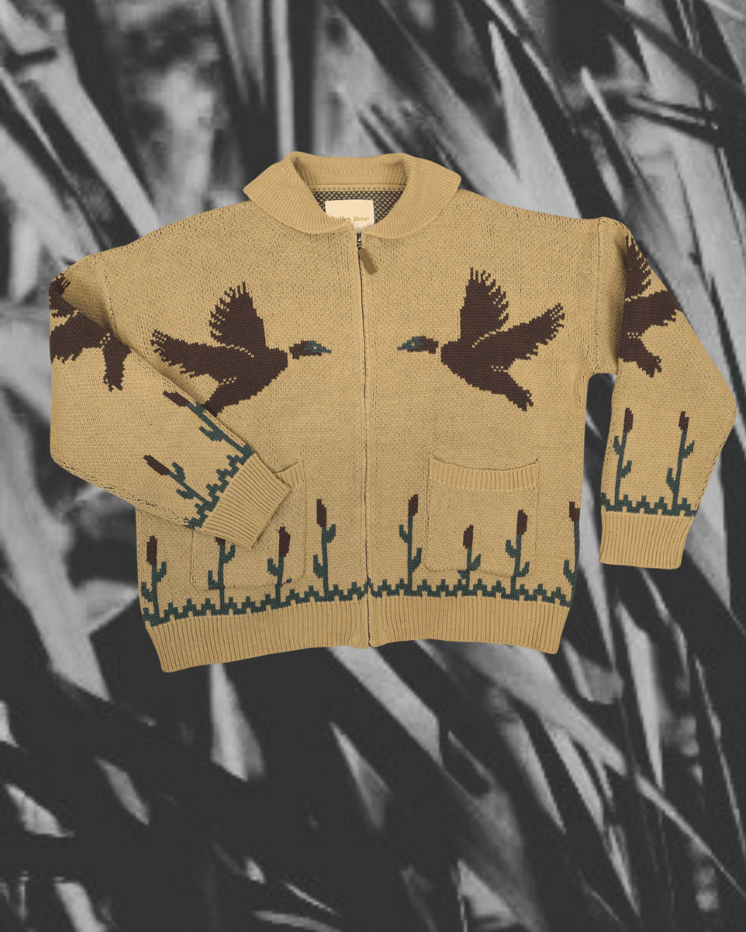 Tan Mallard Zip-Up Sweater - Intrigue Ink Visit Bozeman, Unique Shopping Boutique in Montana, Work from Home Clothes for Women