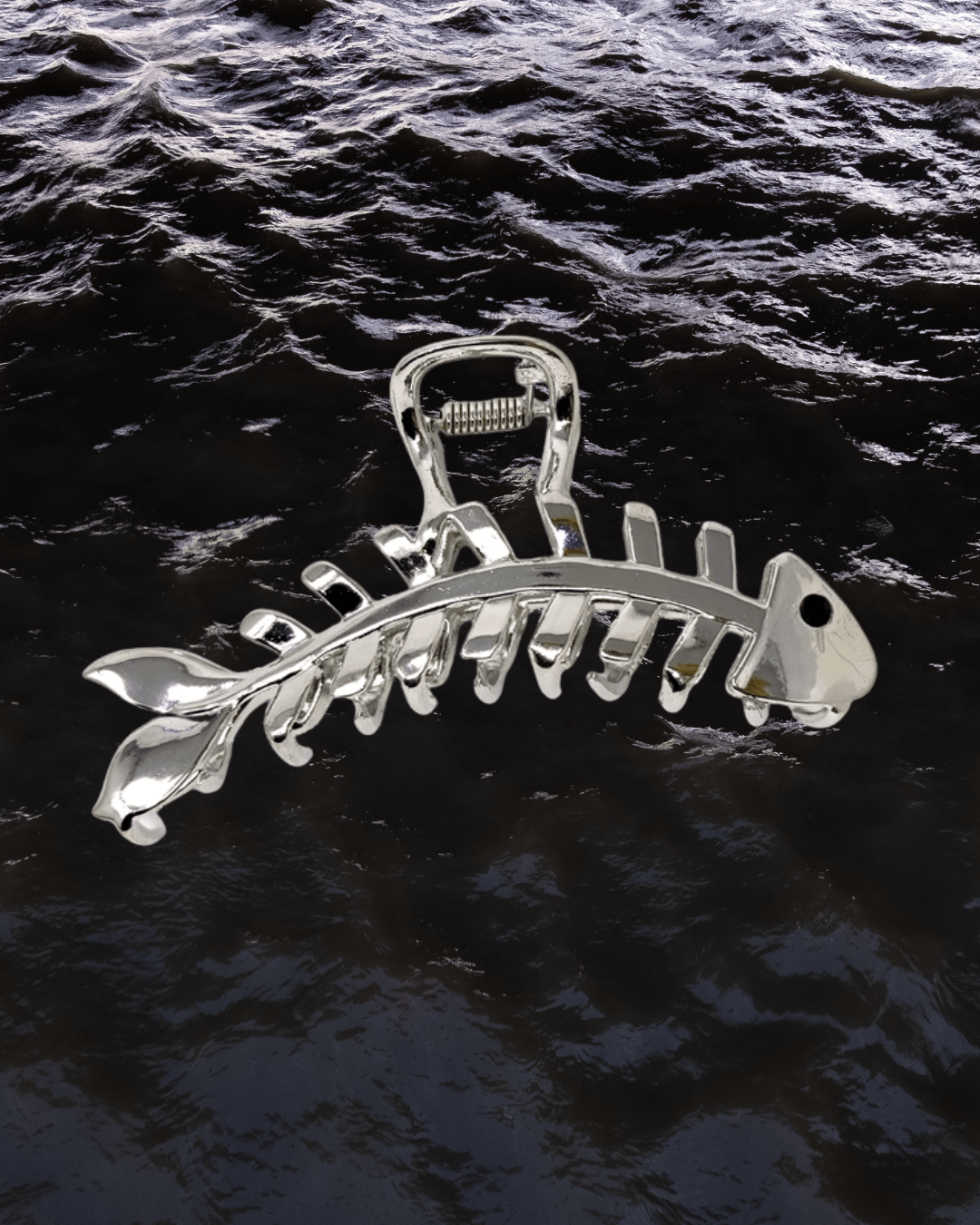 Fish Skeleton Metal Hair Claw - Intrigue Ink Visit Bozeman, Unique Shopping Boutique in Montana, Work from Home Clothes for Women