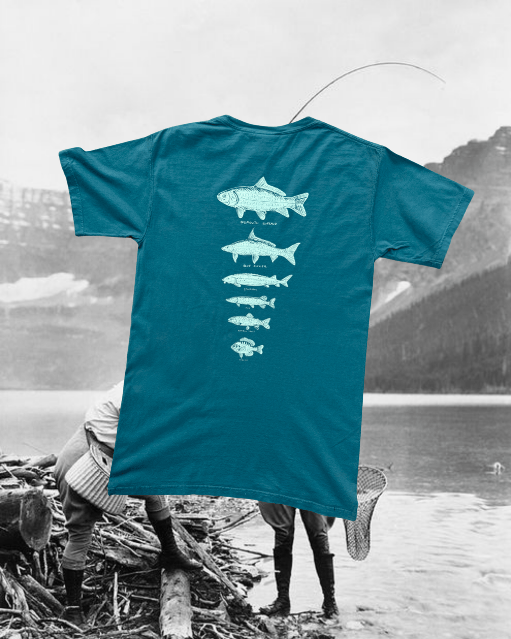 Fish of Montana Crew - Intrigue Ink Visit Bozeman, Unique Shopping Boutique in Montana, Work from Home Clothes for Women