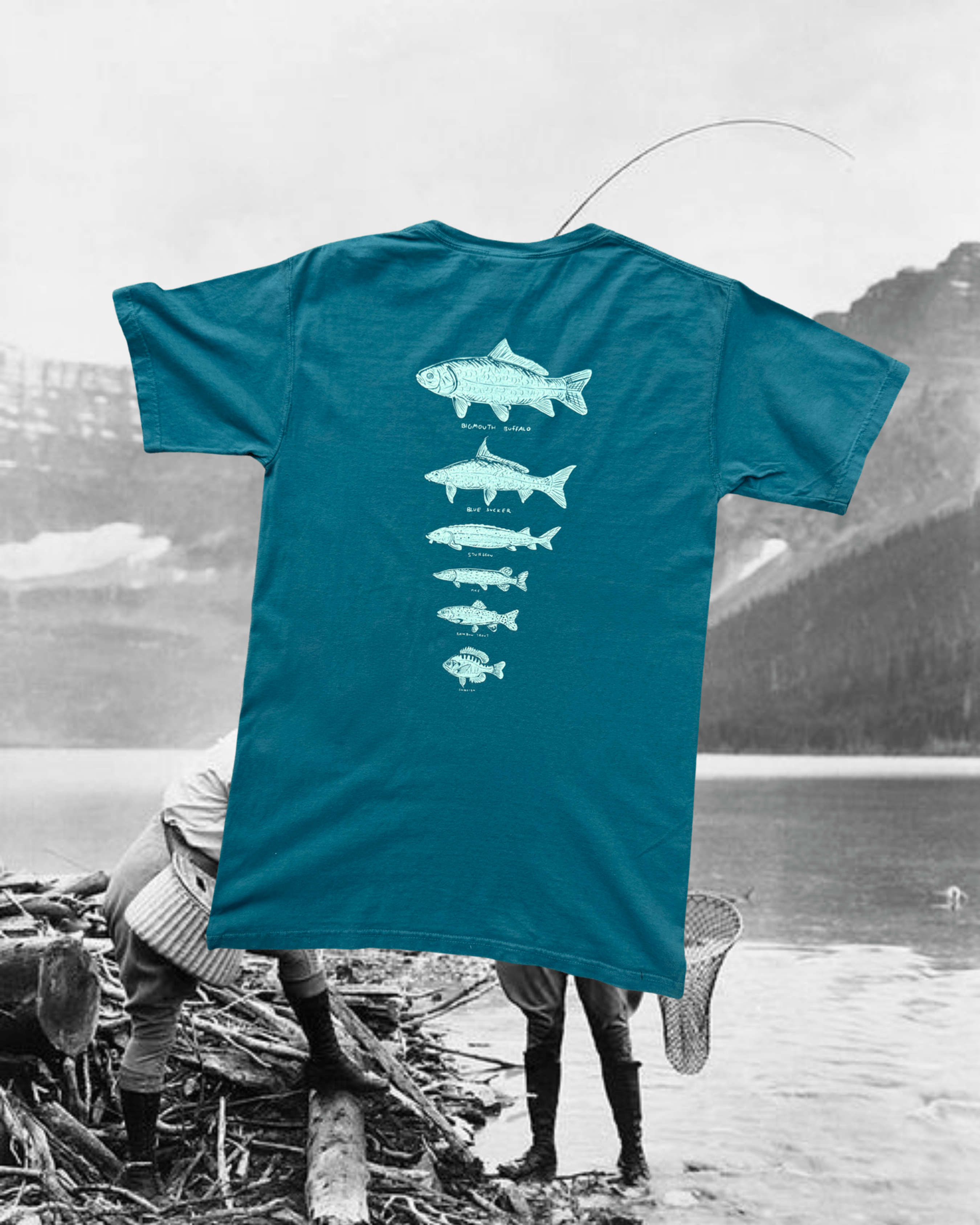 Fish of Montana Crew - Intrigue Ink Visit Bozeman, Unique Shopping Boutique in Montana, Work from Home Clothes for Women
