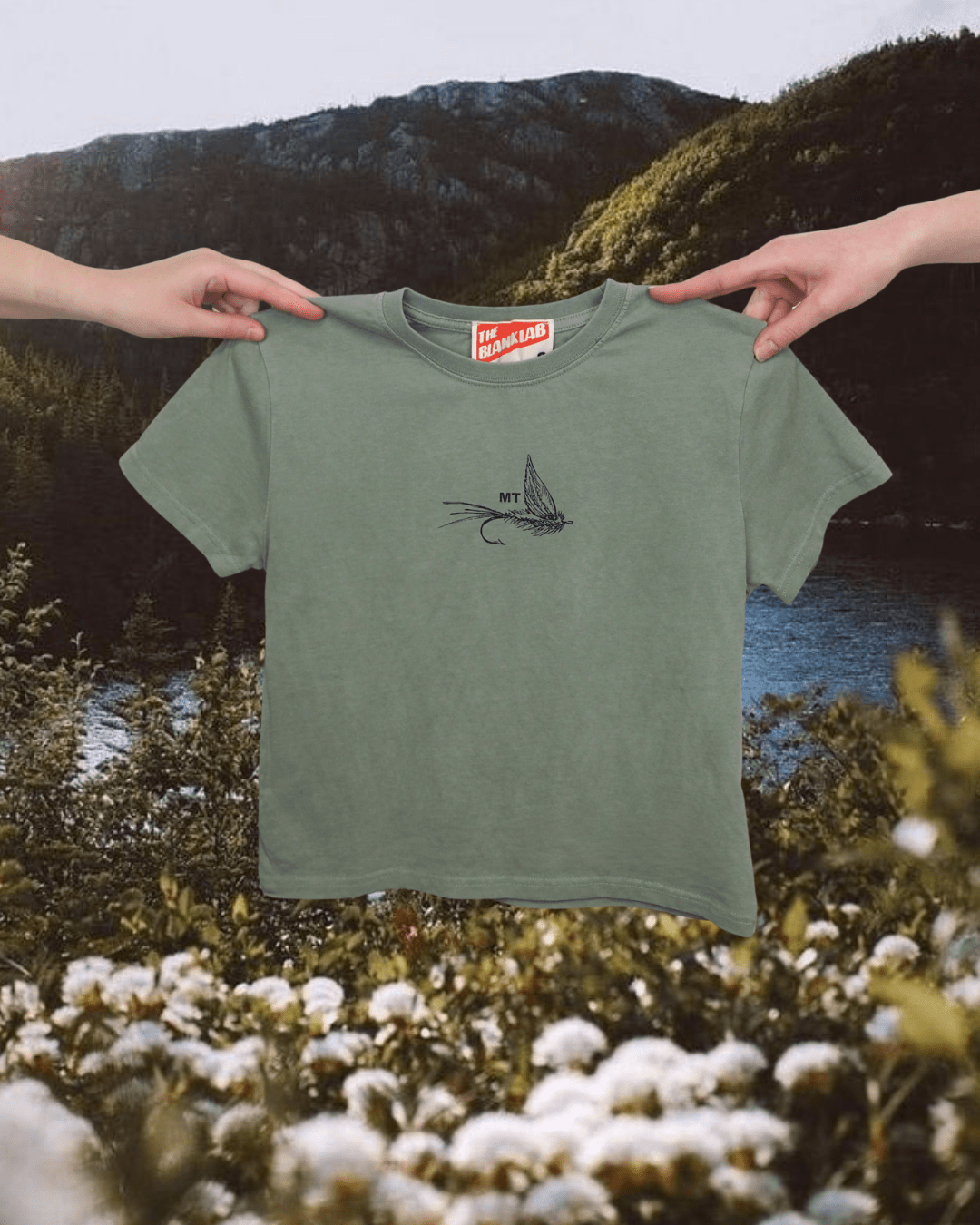 "Dry Fly" Perfect Tee - Intrigue Ink Visit Bozeman, Unique Shopping Boutique in Montana, Work from Home Clothes for Women