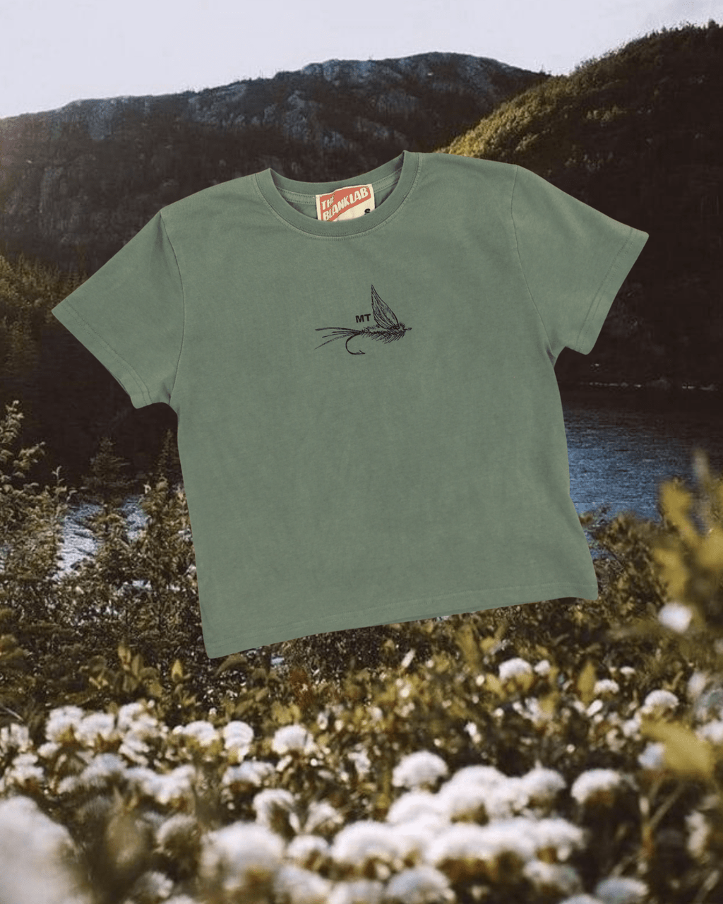 "Dry Fly" Perfect Tee - Intrigue Ink Visit Bozeman, Unique Shopping Boutique in Montana, Work from Home Clothes for Women
