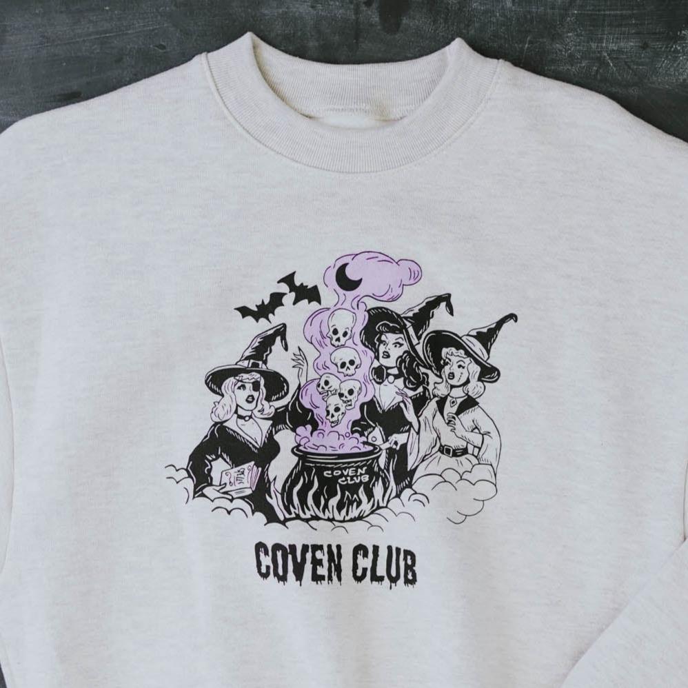 "Coven Club" Fleece Pullover - Intrigue Ink Visit Bozeman, Unique Shopping Boutique in Montana, Work from Home Clothes for Women